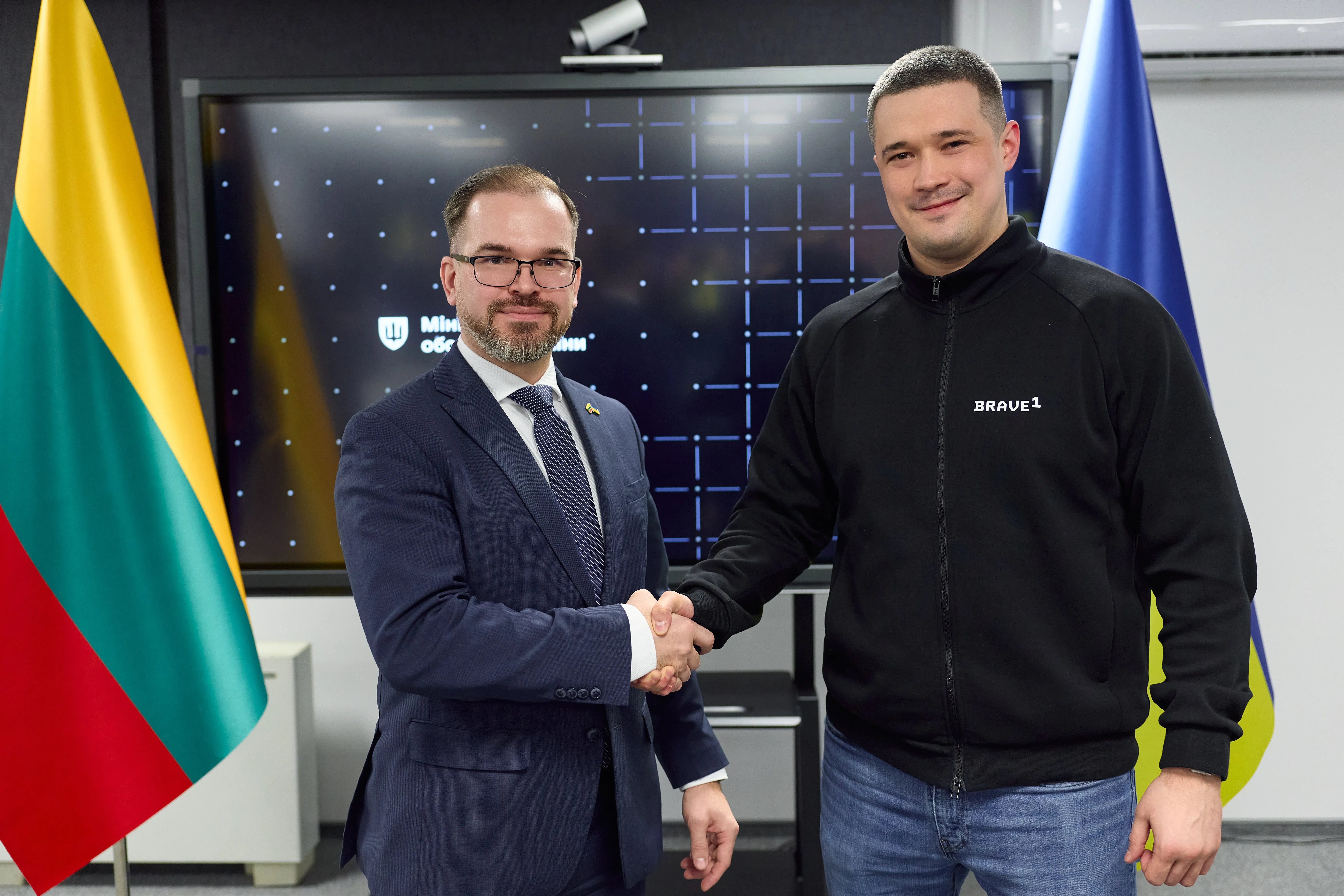 Міністр оборони України Михайло Федоров та Міністр національної оборони Литви Робертас Каунас