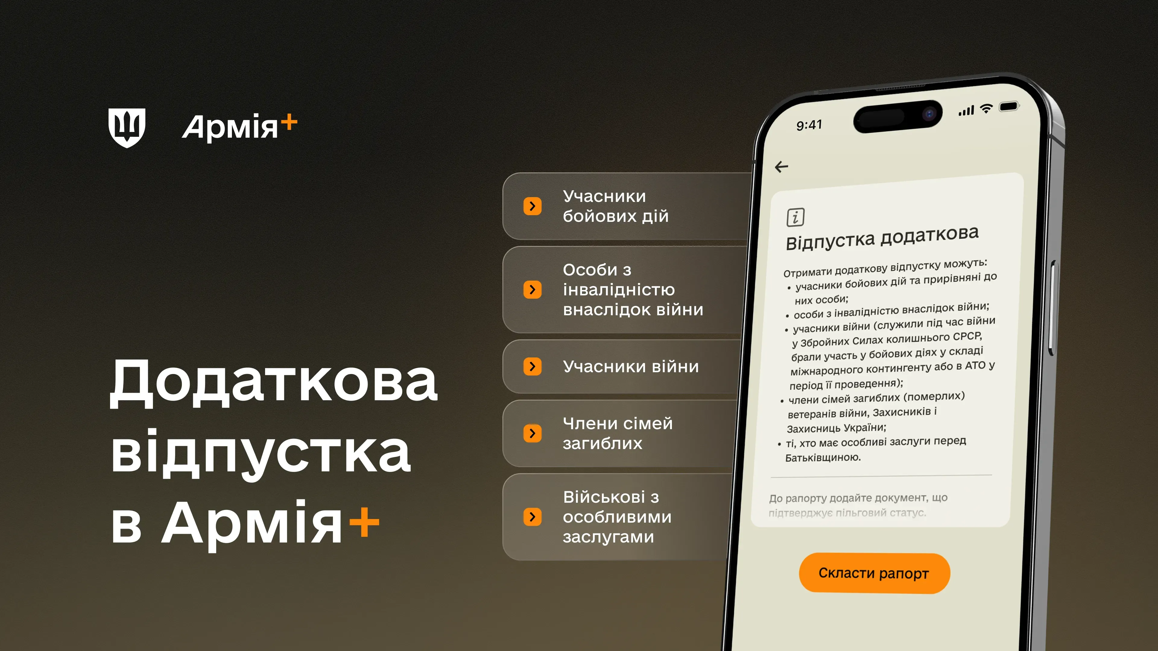 В Армія+ військові з УБД та інші категорії зможуть отримати додаткову відпустку