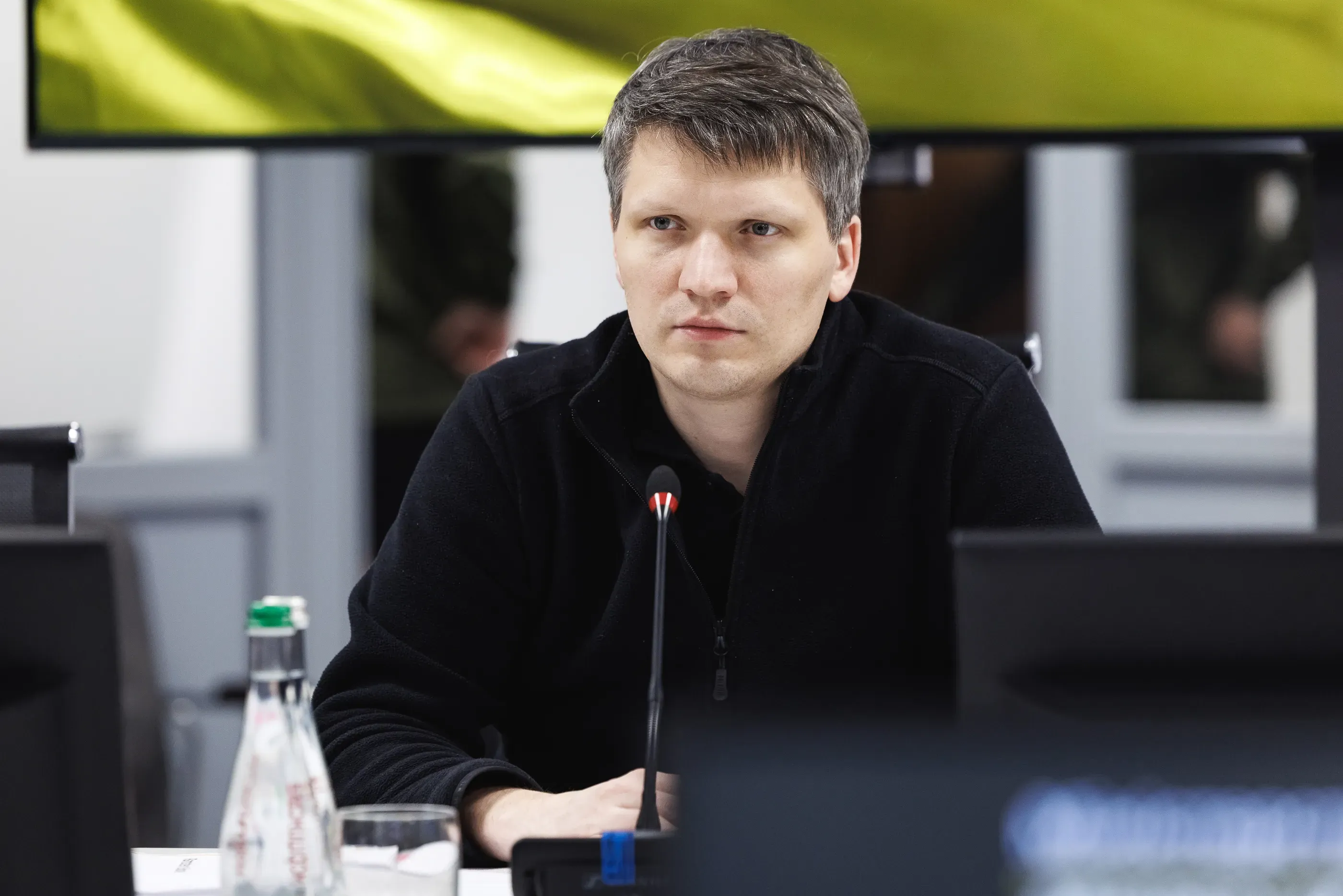 Заступник Міністра оборони України Сергій Боєв на зустрічі з спікеркою Саейми Латвії Дайгою Мієріні