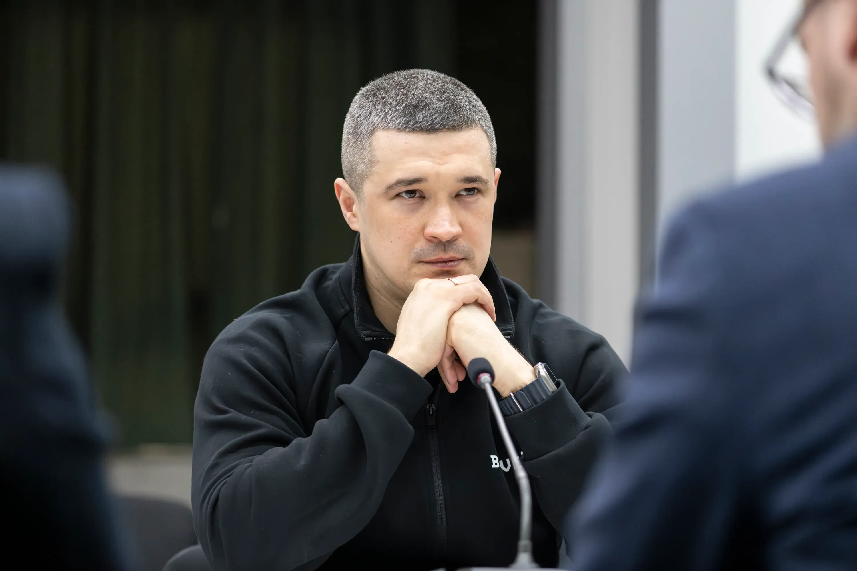 Mykhailo Fedorov during a meeting with Lithuania’s Minister of National Defence