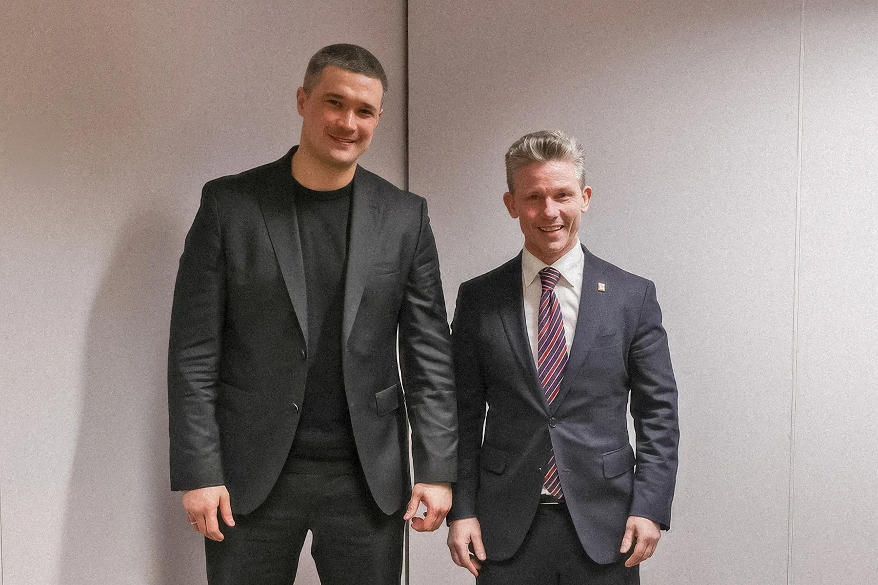 Mykhailo Fedorov and the Minister of Defence of Sweden Pål Jonson