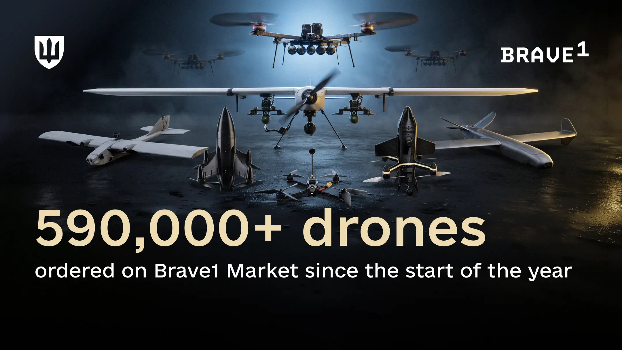 Ukrainian copter-type, bomber and kamikaze drones