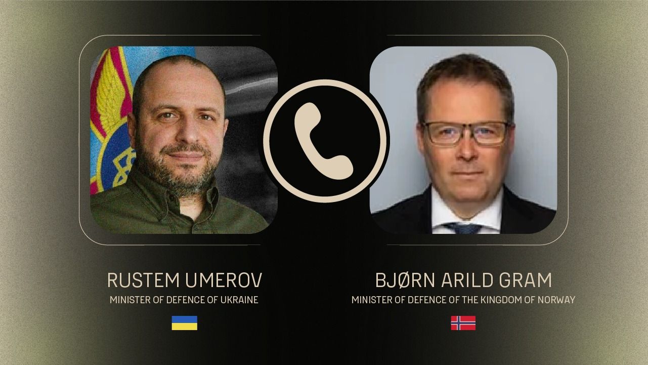 Міністр оборони України Рустем Умєров провів телефонну розмову з Міністром оборони Норвегії Бйорном Арільдом Грамом.