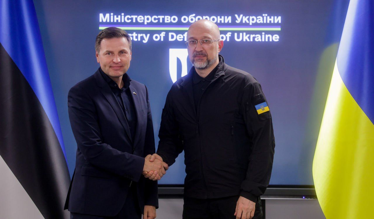 Міністр оборони України Денис Шмигаль провів у Києві зустріч із Міністром оборони Естонії Ханно Певкуром
