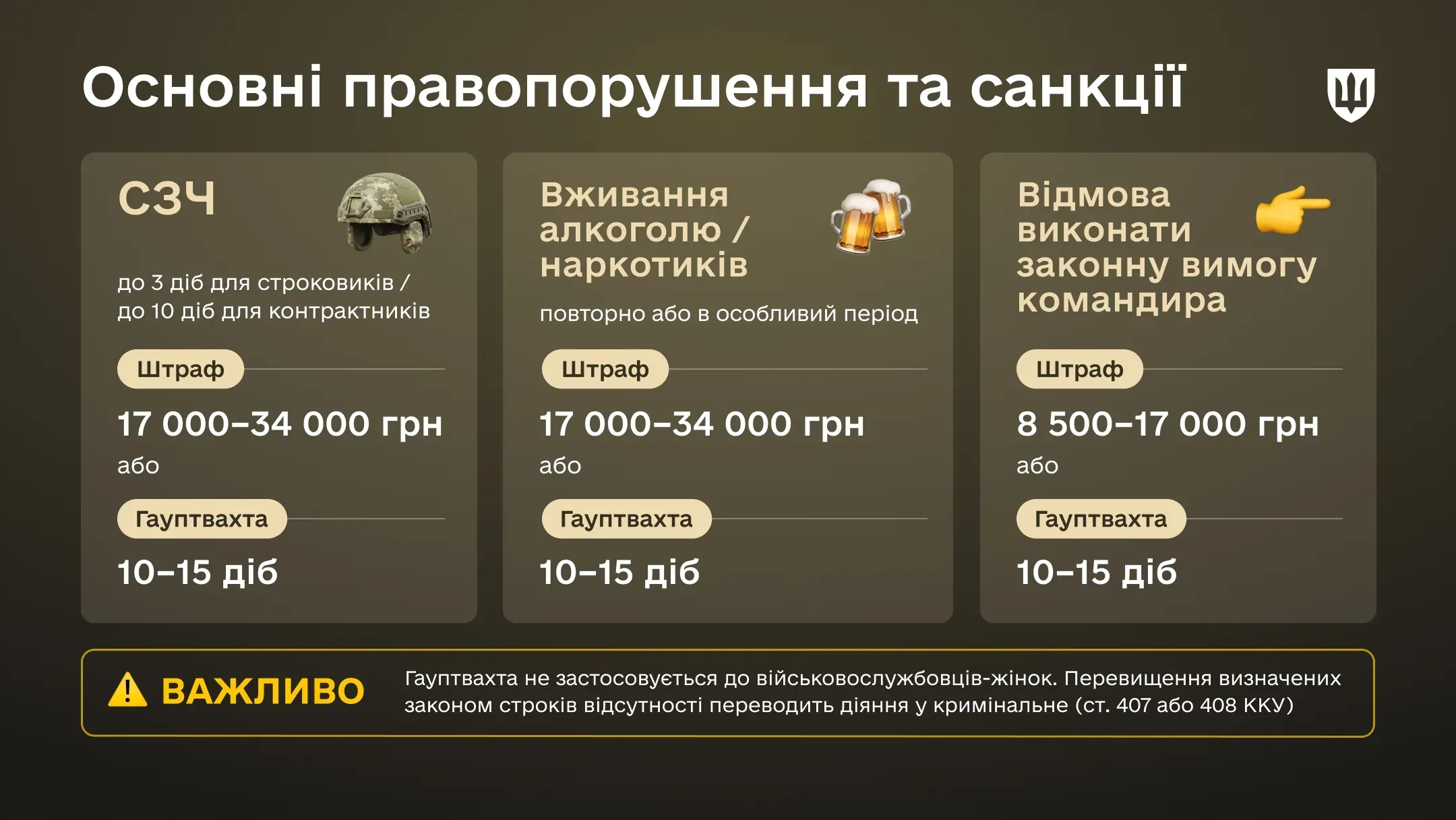 Інфографіка Основні порушення та санкції