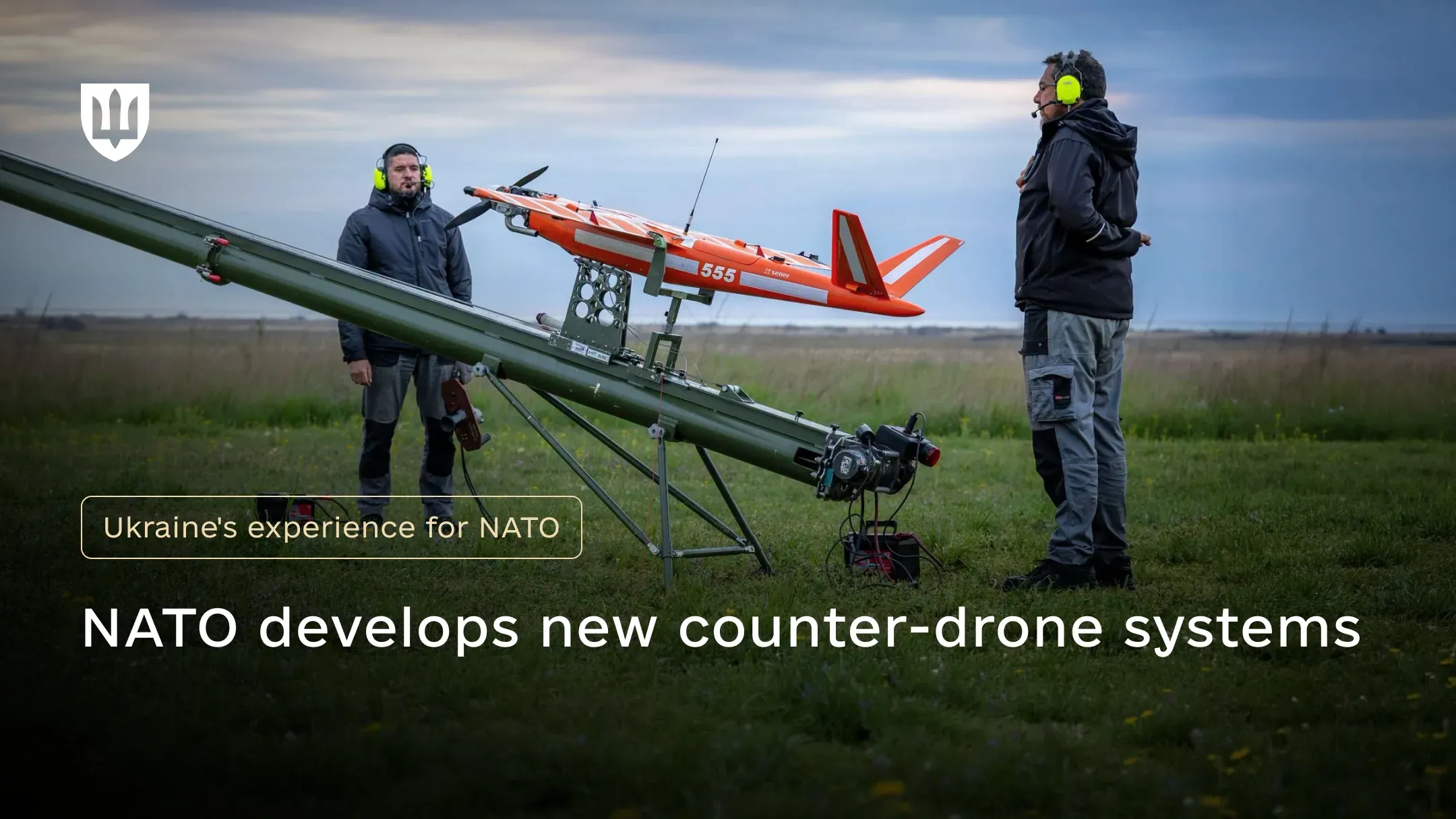 A Ukrainian drone and its crew during a NATO exercise
