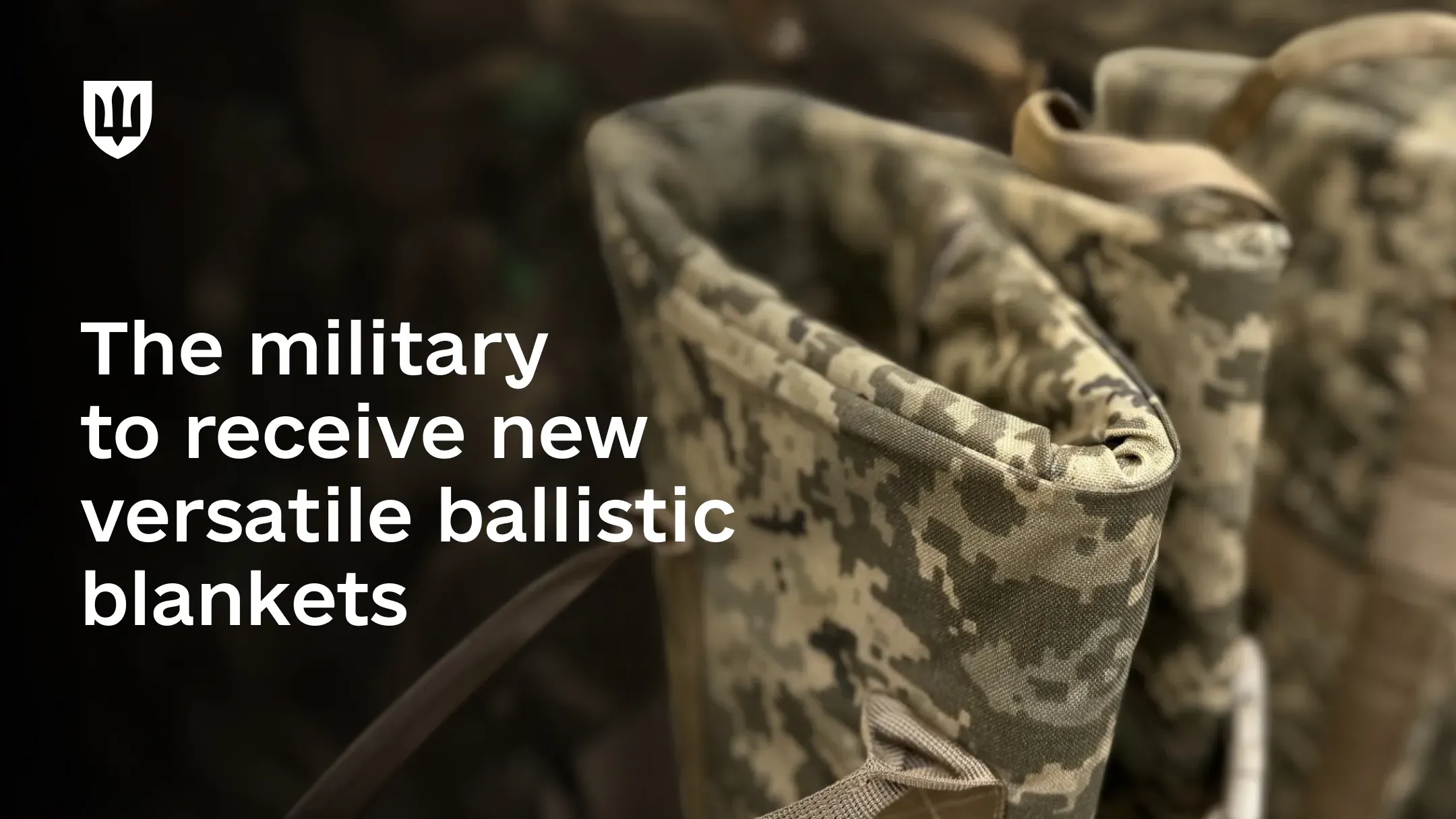 A ballistic blanket can be used during movement across open terrain, for reinforcing cover over dugouts and combat positions, and for supporting casualty evacuation