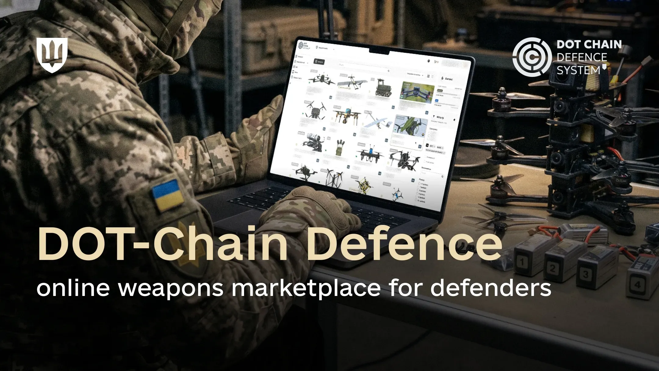 Service member orders drones for their unit through DOT-Chain Defence