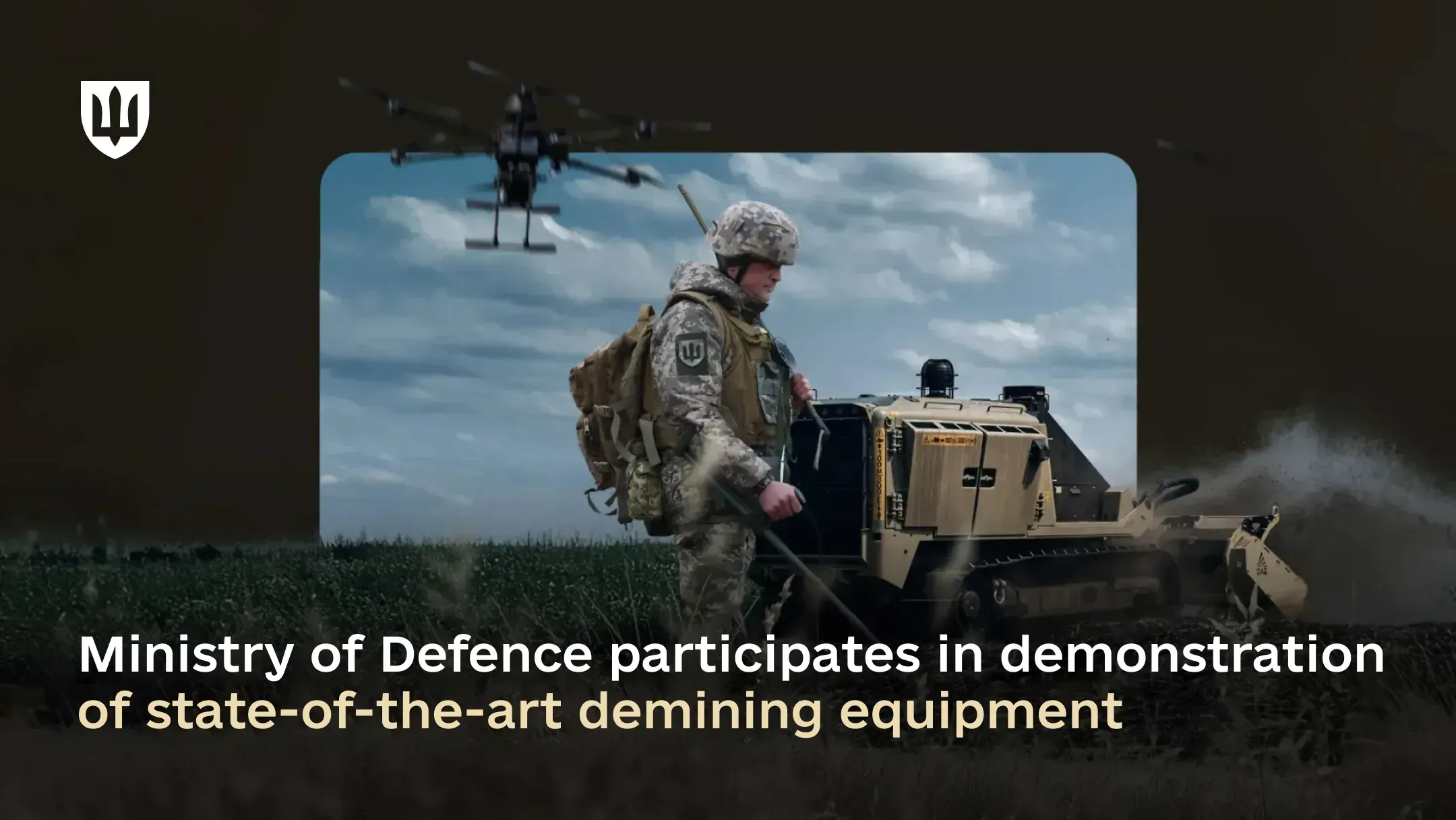 AI-powered drone and geosensor mine detector: Ministry of Defence participates in demonstration of state-of-the-art demining equipment