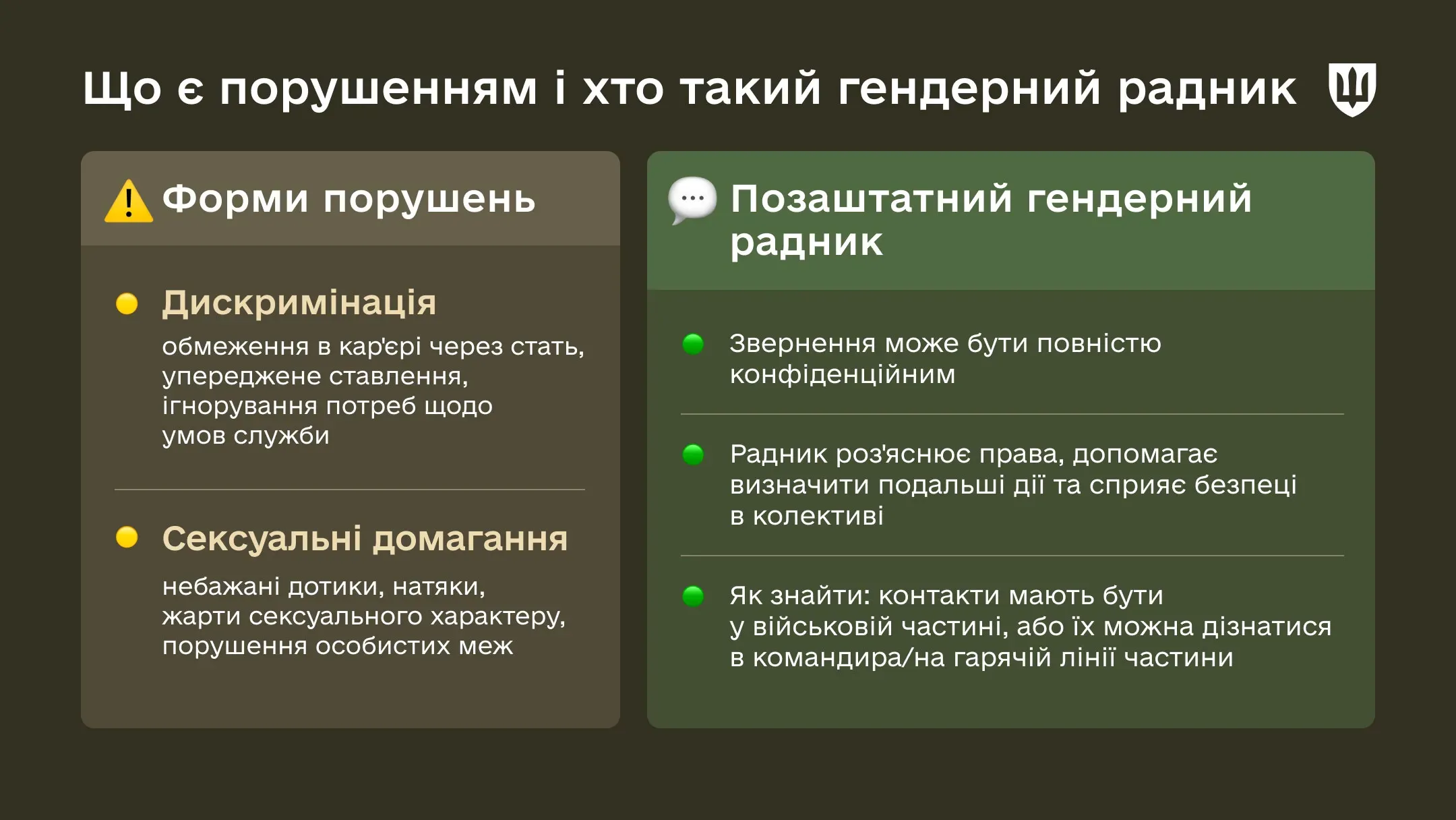 Інфографіка Хто такий гендерний радник