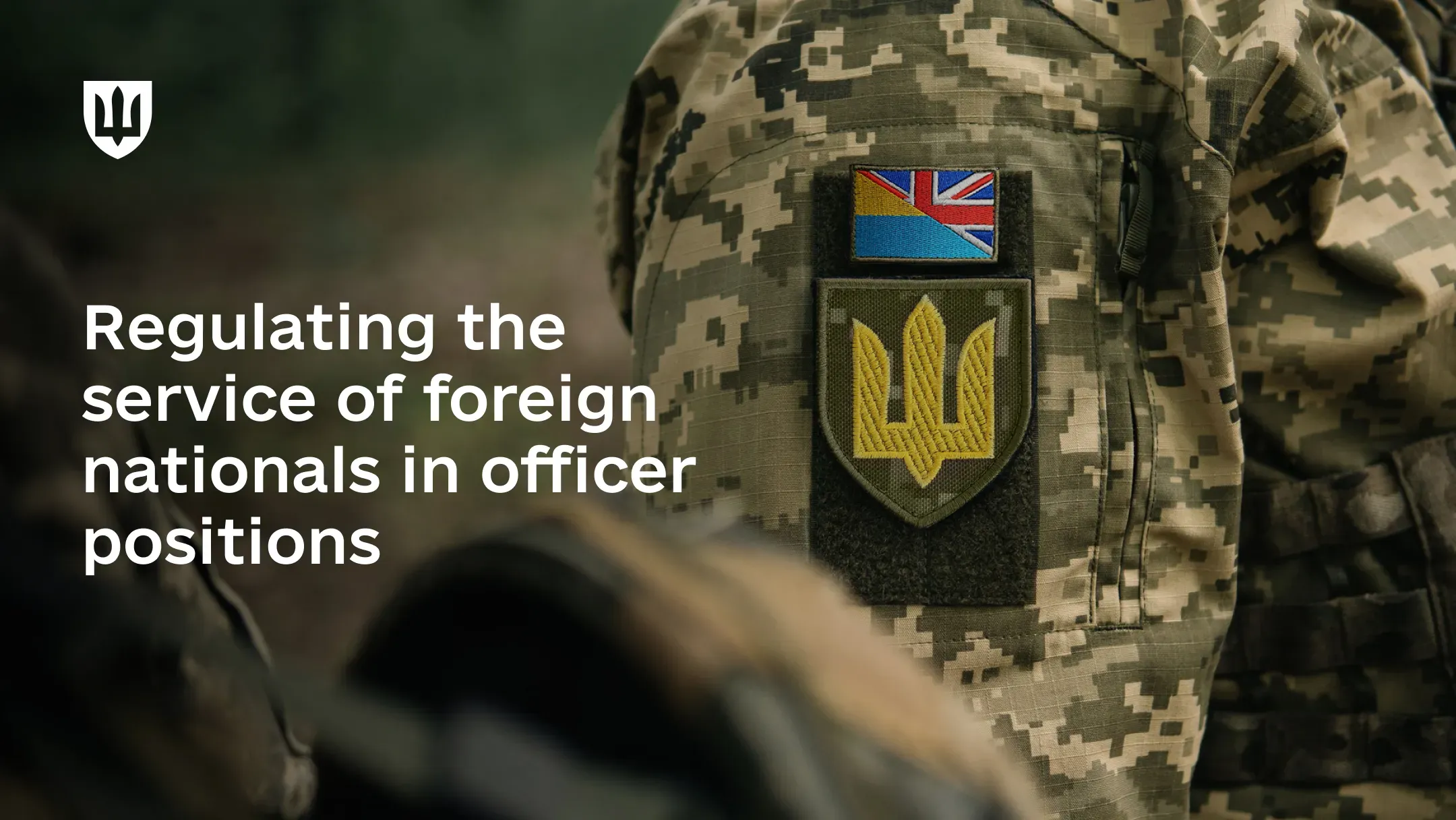 Announcement about a draft presidential decree prepared by the Ministry of Defence of Ukraine, allowing foreign nationals and stateless persons to serve in officer positions