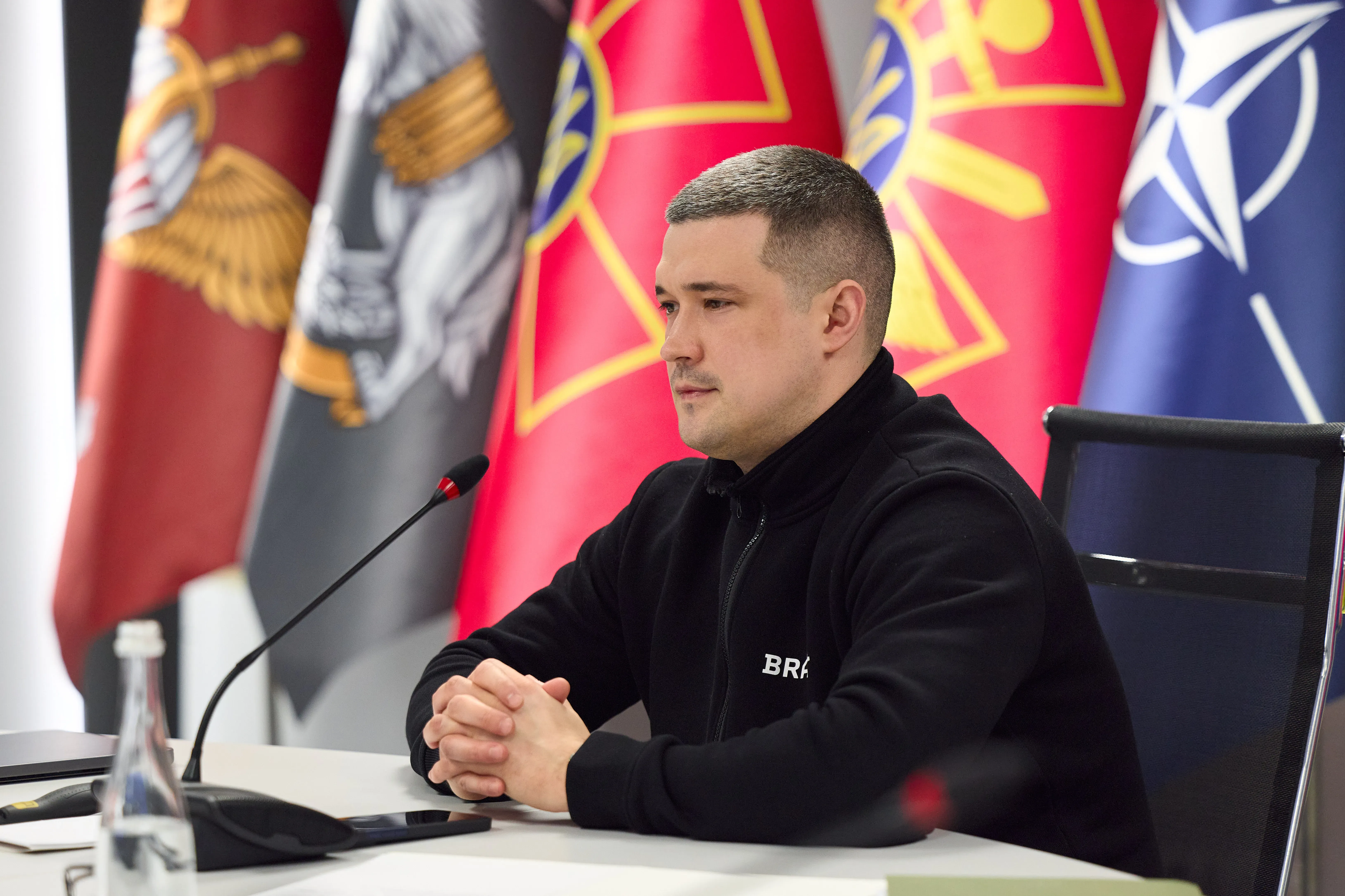 Міністр оборони Михайло Федоров під час виступу на Конференції послів ЄС