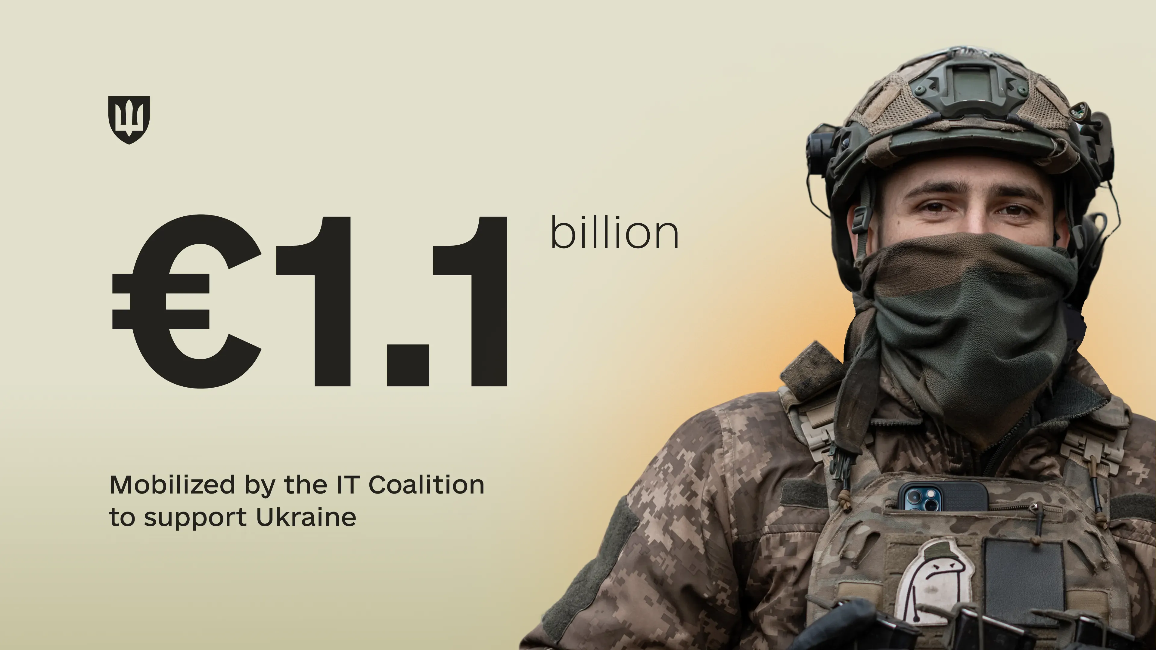 To support Ukraine, the IT Coalition has mobilized €1.1 billion