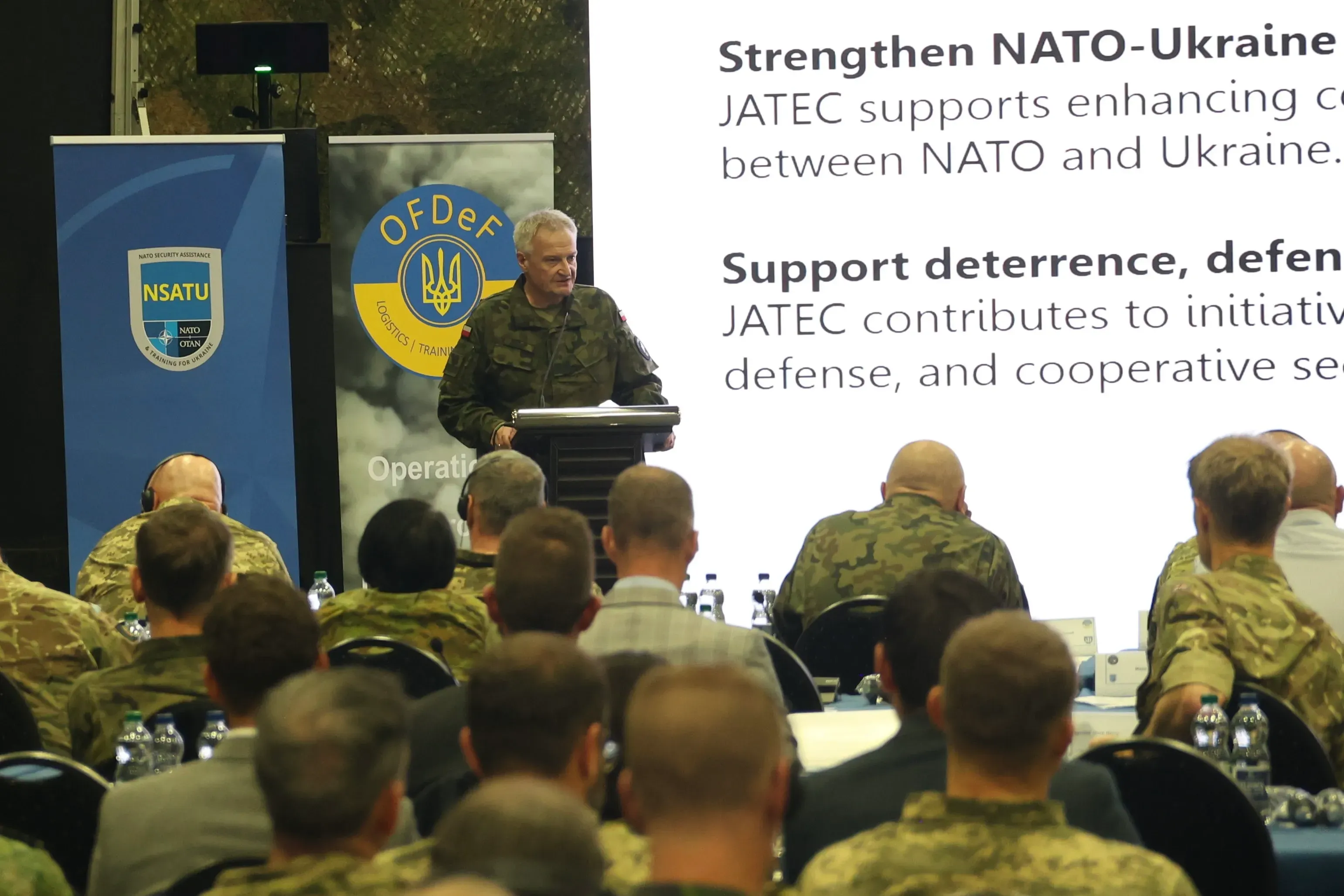 Командир JATEC презентував Спільний центр НАТО-Україна на OFDeF