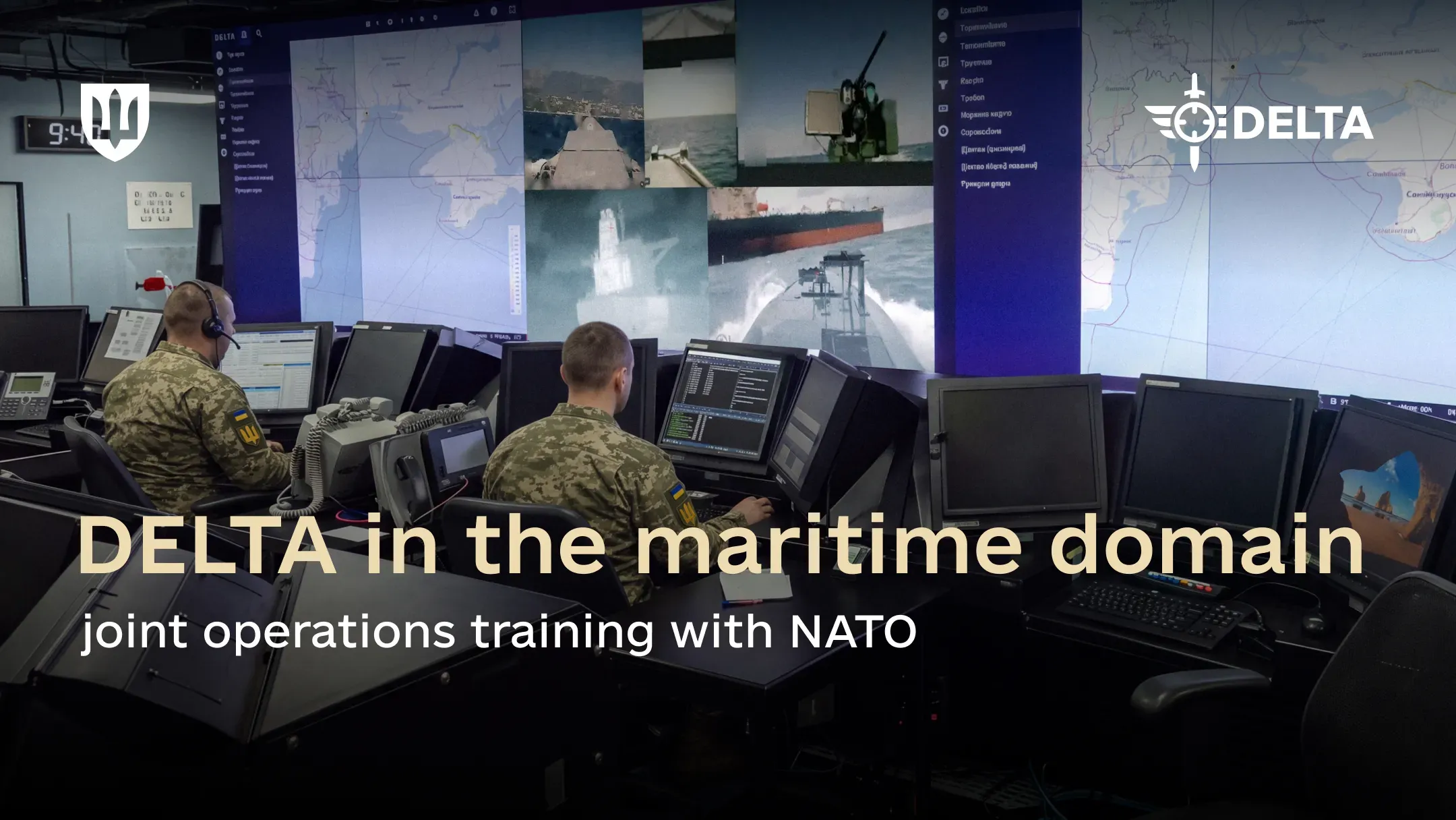 Ukrainian service members plan maritime operations using the DELTA system at NATO’s REPMUS 2026 exercise