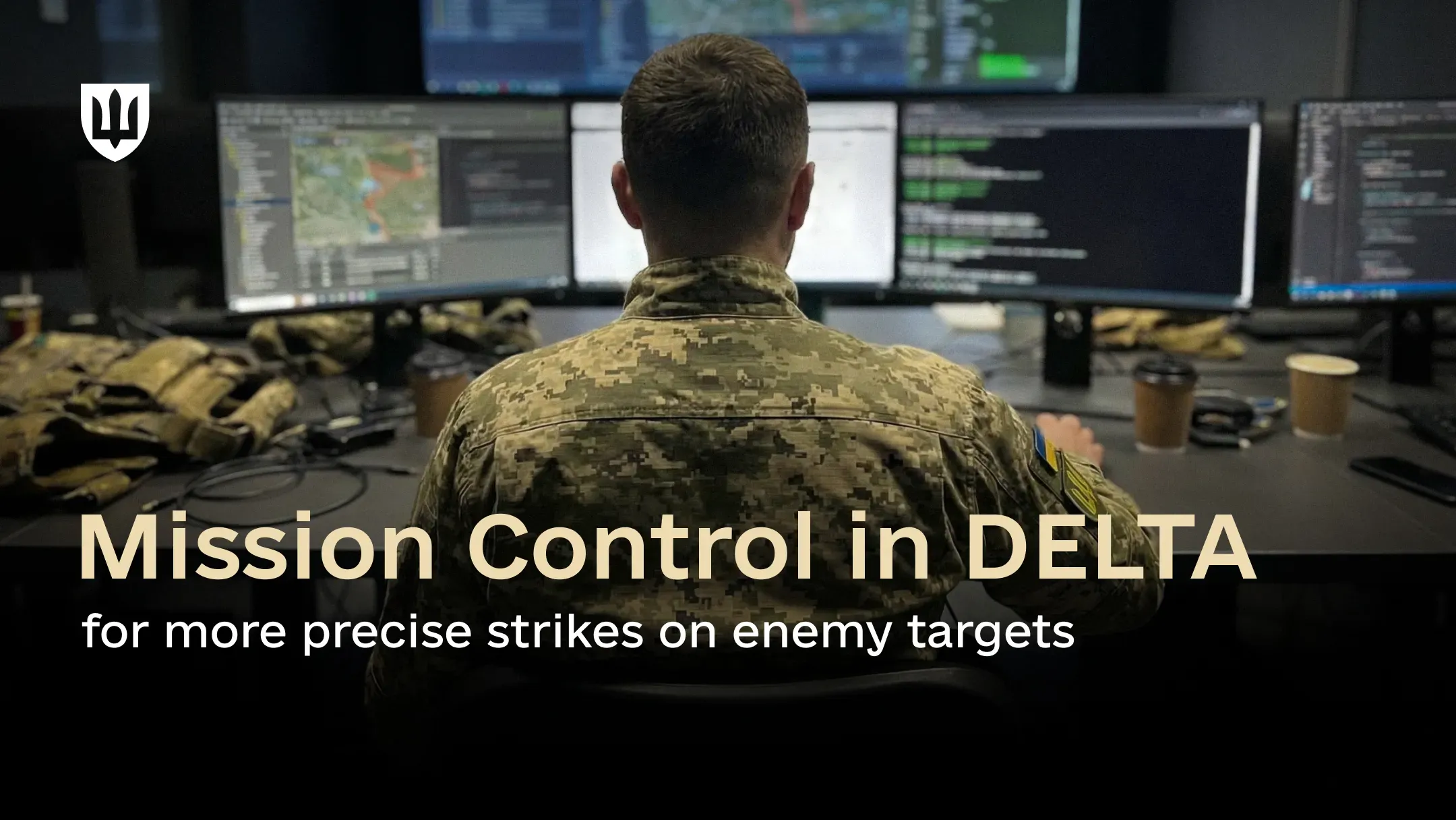 Service member using the DELTA combat system