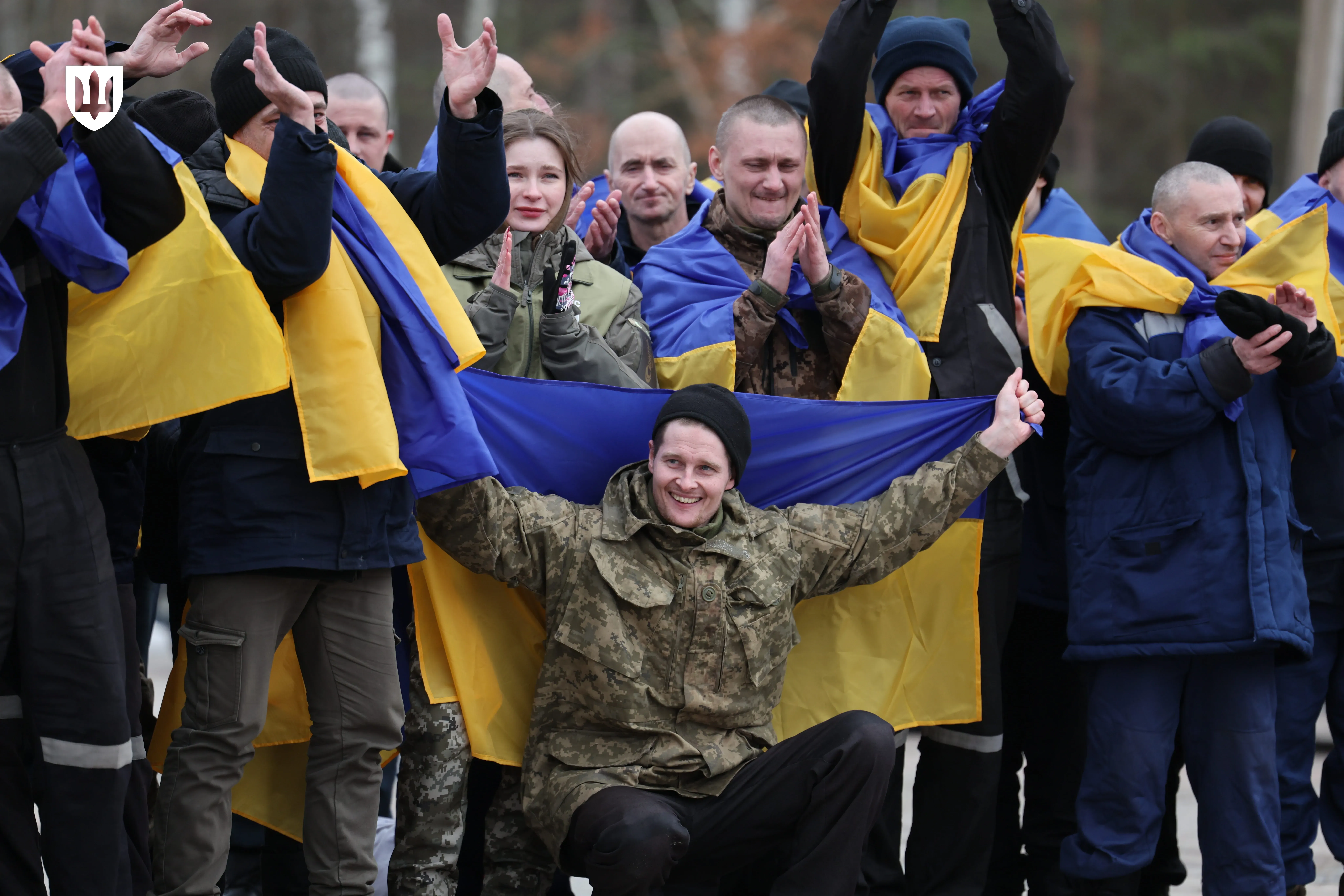 Українські військовослужбовці, звільнені з російського полону під час обміну 6 березня