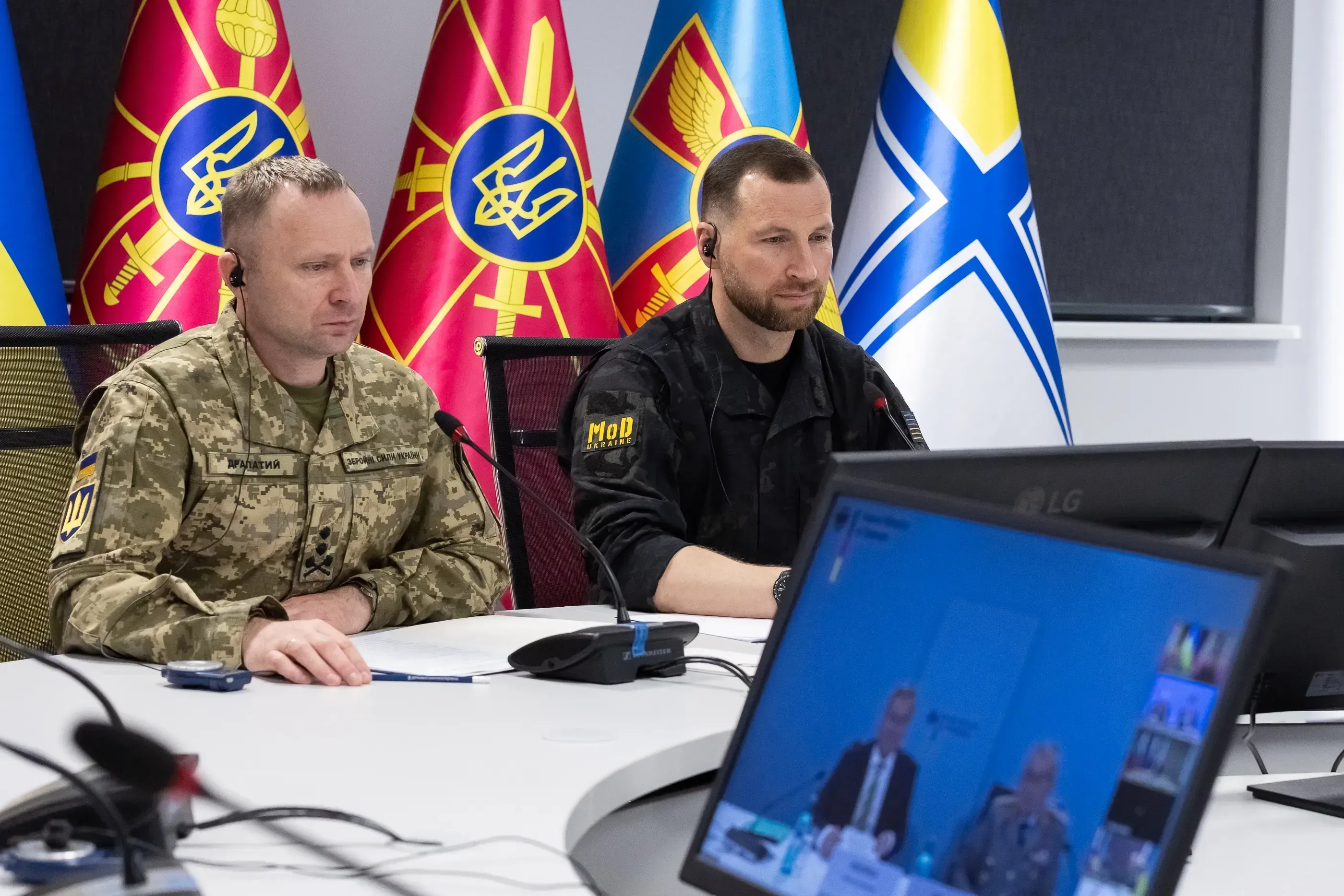 Evgeniy Khmara and Mykhailo Drapatyi took part in a Ramstein-format meeting for the first time