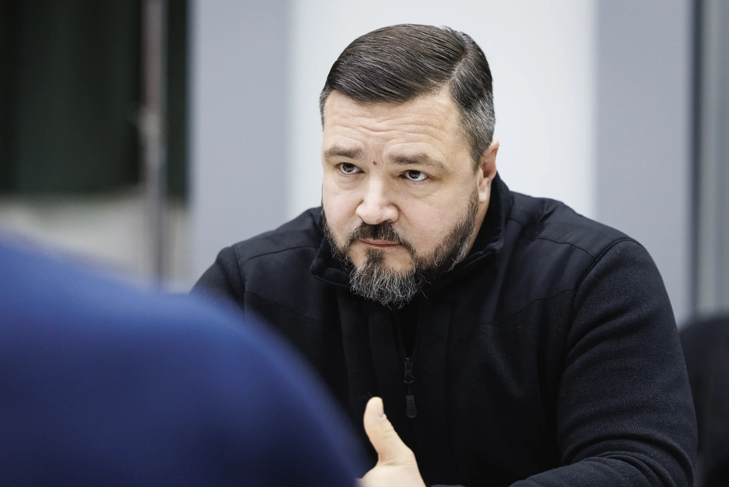 Deputy Minister of Defence of Ukraine for Aviation Development, Oleksandr Kozenko, during a meeting with a delegation of the Ministry of Defence of the Kingdom of the Netherlands