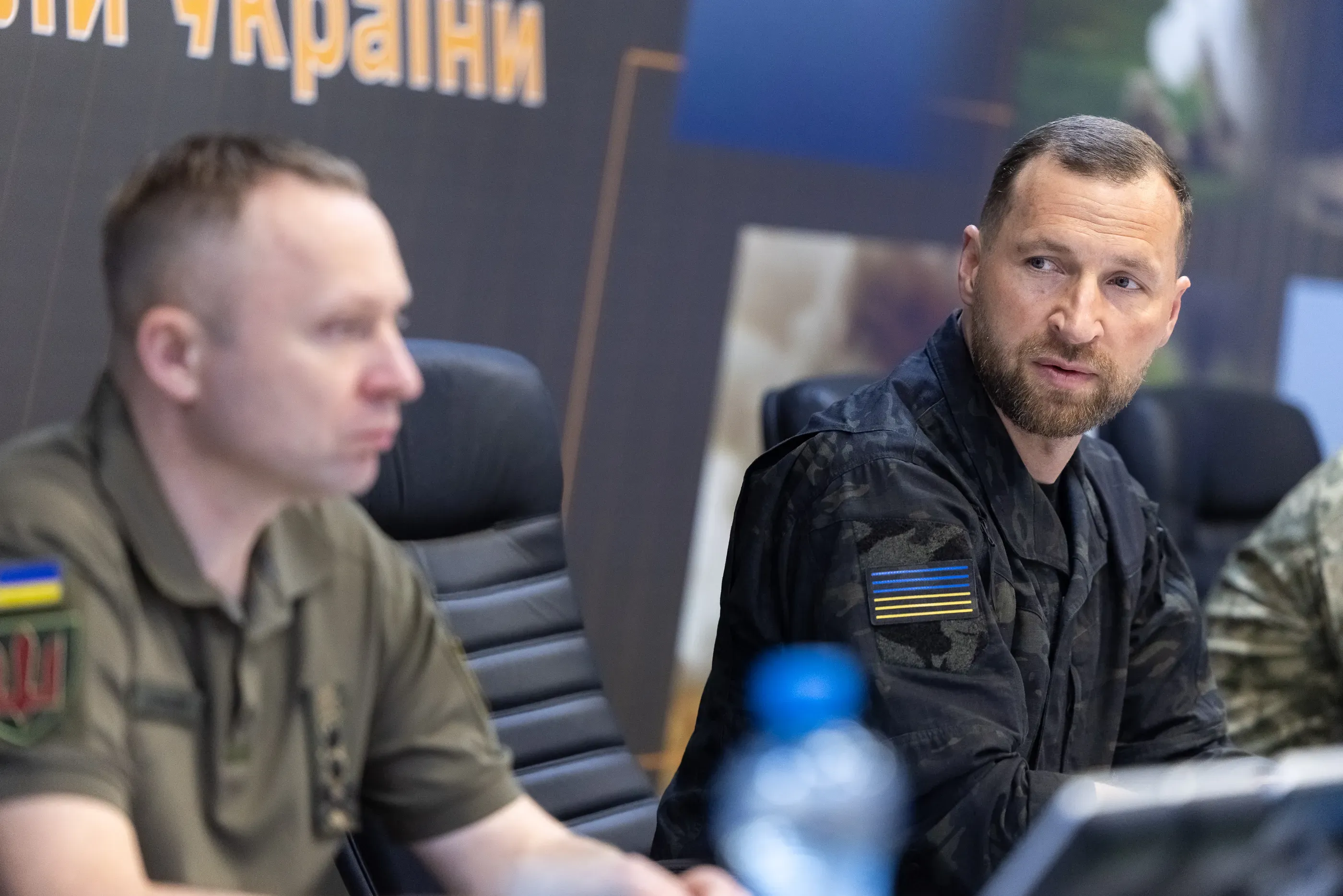 Evgeniy Khmara presents Mykhailo Drapatyi to the senior leadership of the General Staff of the Armed Forces of Ukraine