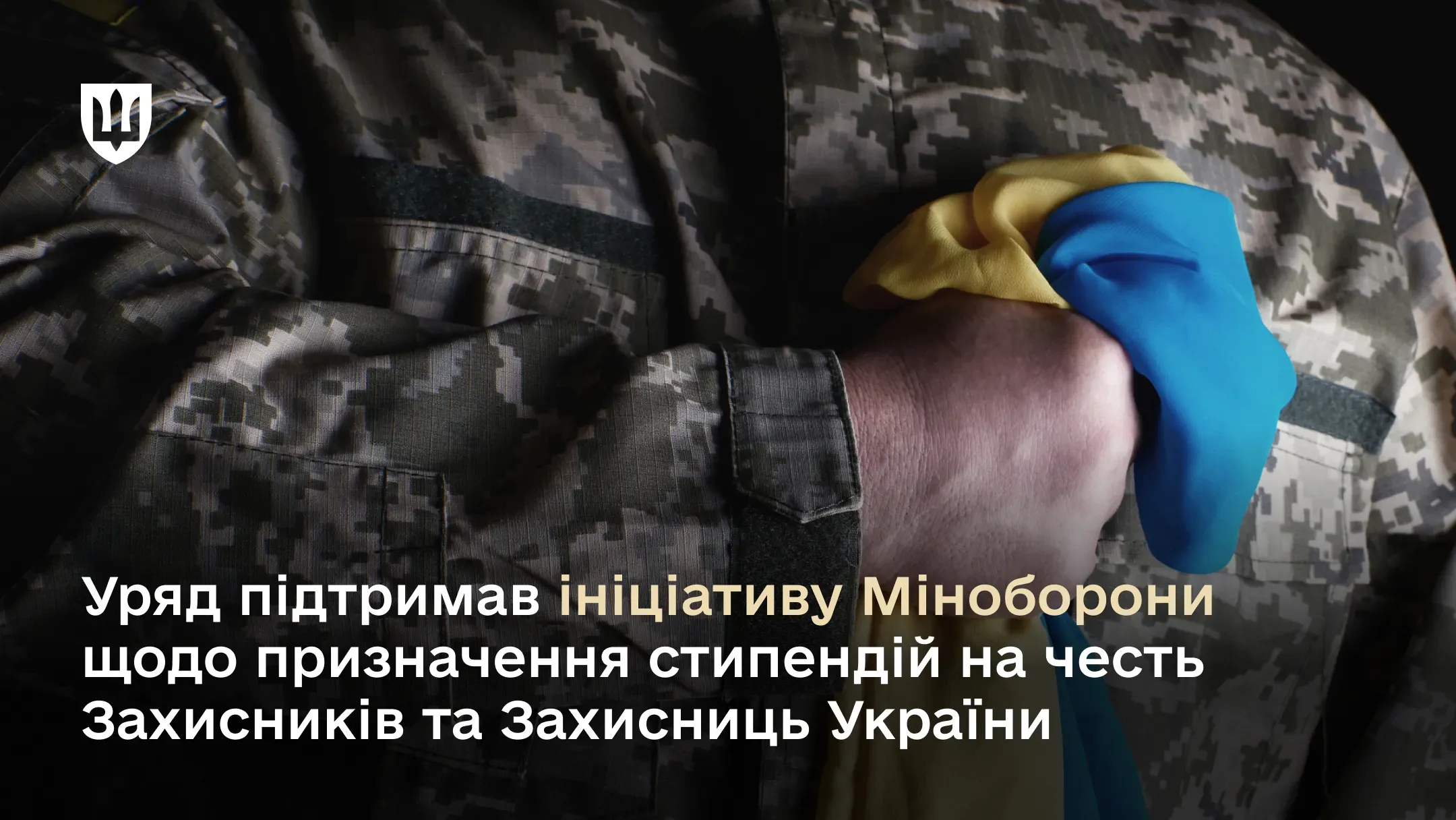Уряд підтримав ініціативу Міноборони щодо призначення стипендій на честь Захисників та Захисниць України