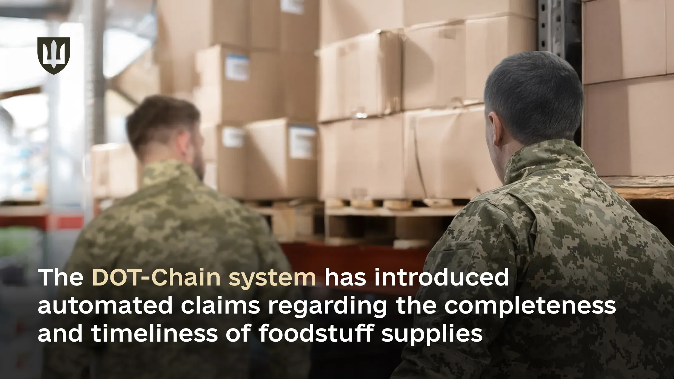 The DOT-Chain system has introduced automated claims regarding the completeness and timeliness of foodstuff supplies