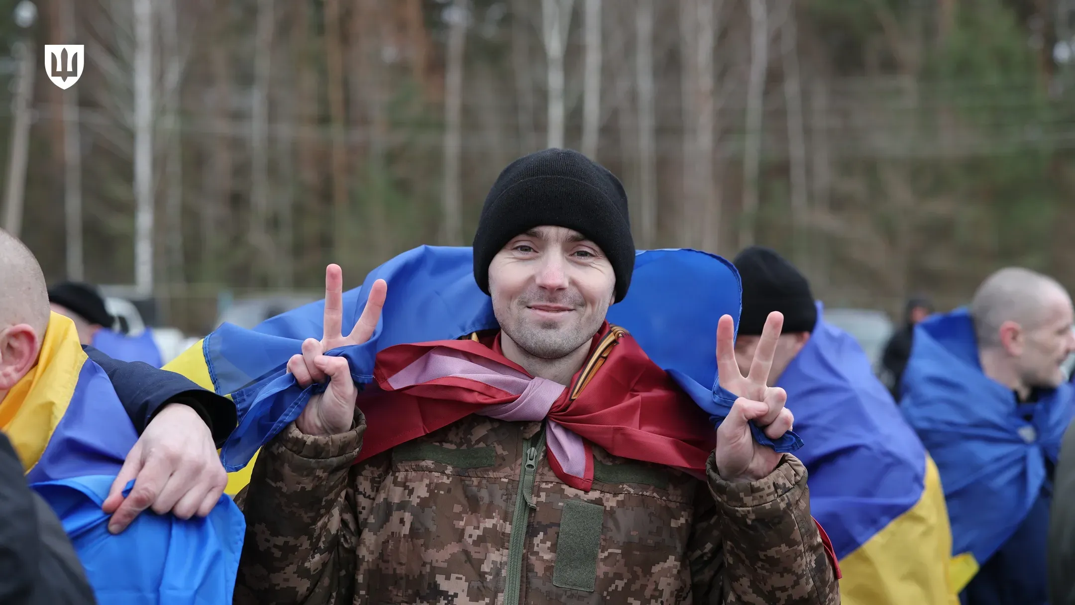 Українські військовослужбовці, звільнені з російського полону під час обміну 5 березня