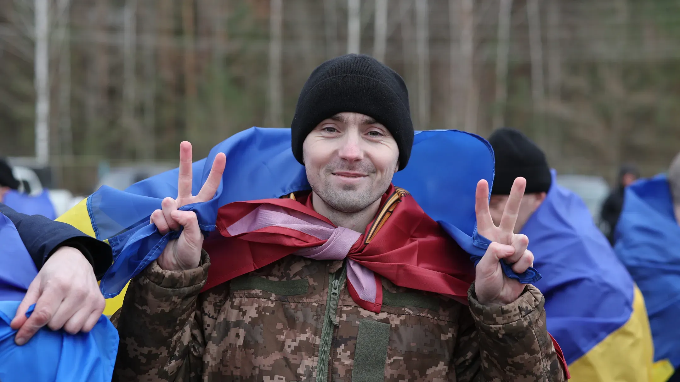 Ukrainian service members released from russian captivity during the March 5 prisoner exchange.