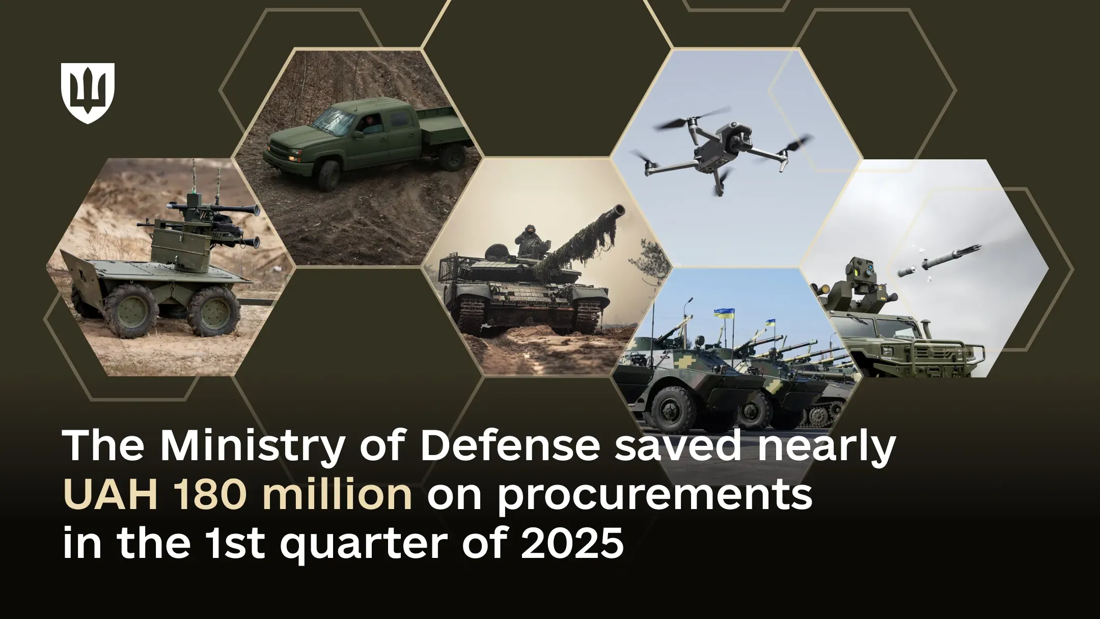 Procurement oversight by the Ministry of Defence resulted in nearly UAH 180 million in savings and helped prevent violations in Q1 2025