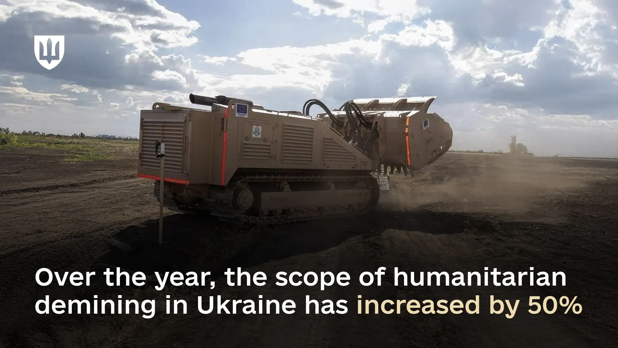 Over the year, the scope of humanitarian demining in Ukraine has increased by 50%
