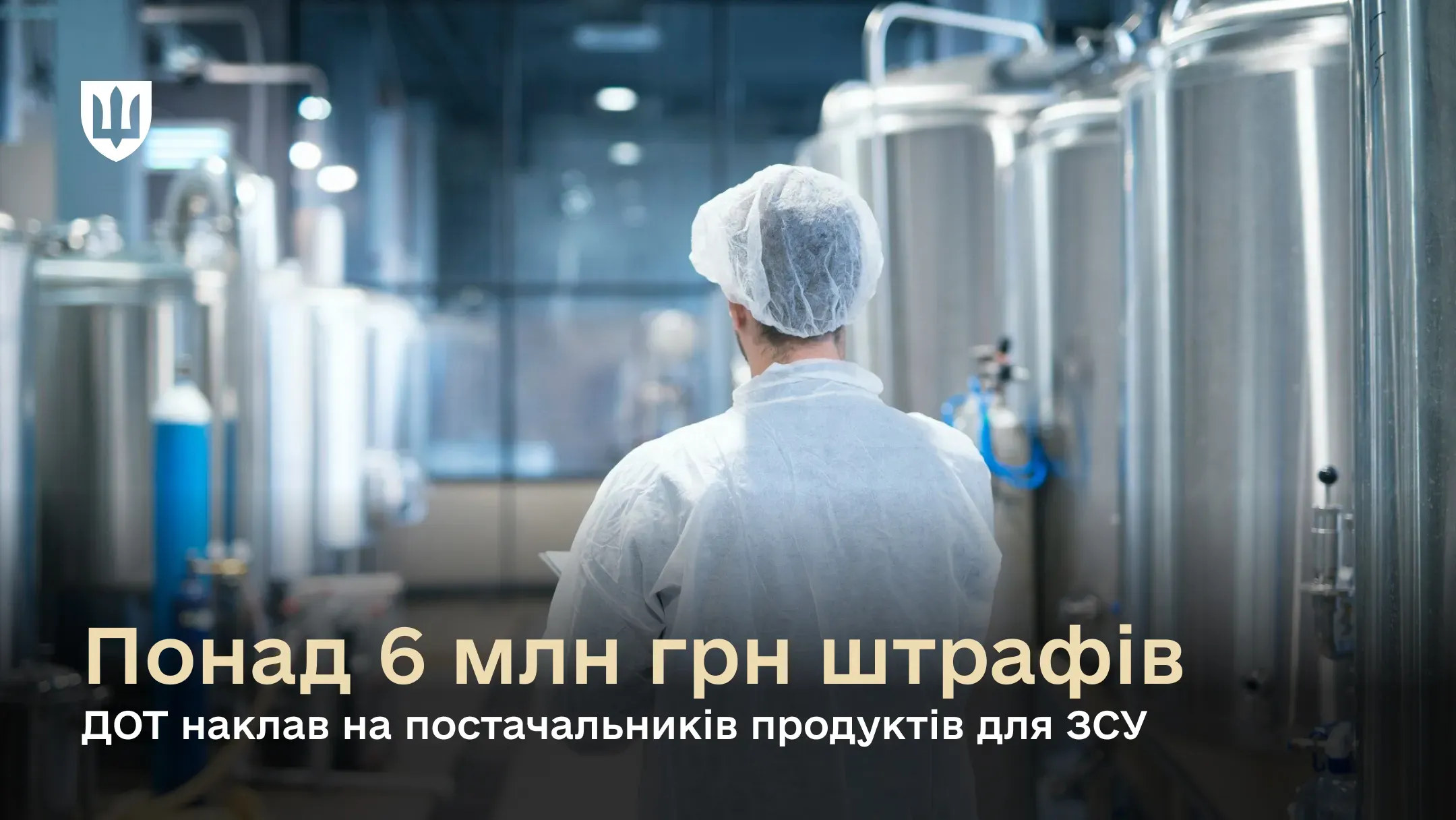 ДОТ Міноборони оштрафував на понад 6 млн грн низку постачальників продуктів для ЗСУ