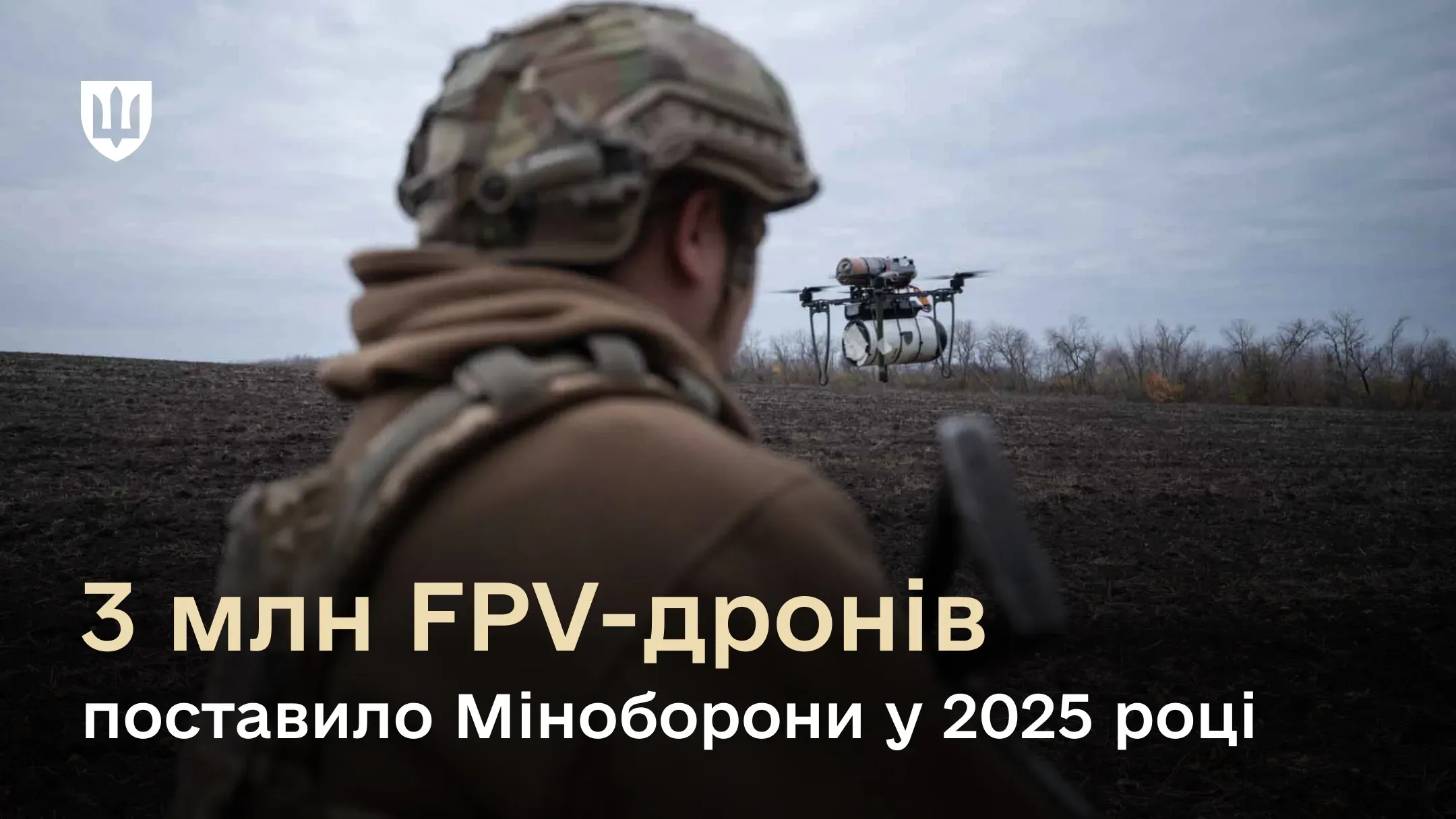Збройні Сили України отримають 3 мільйони одиниць FPV дронів до кінця 2025 року