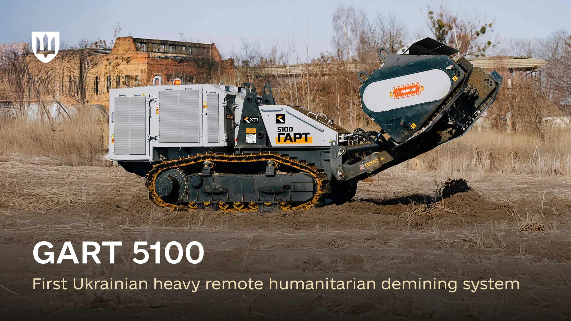 Capable of clearing 2 hectares daily: First Ukrainian heavy remote humanitarian demining system certified