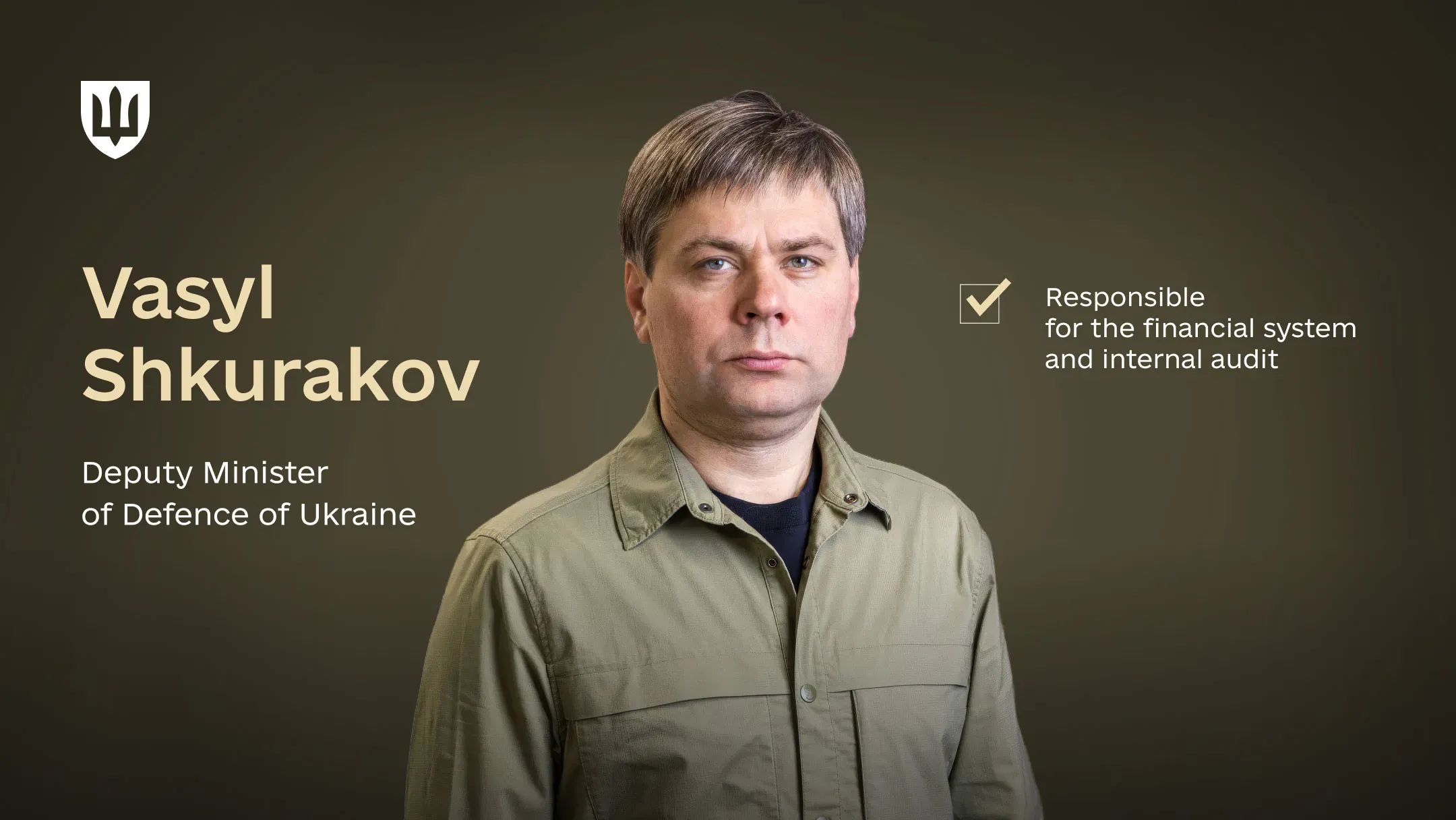 Vasyl Shkurakov, Deputy Minister of Defence of Ukraine