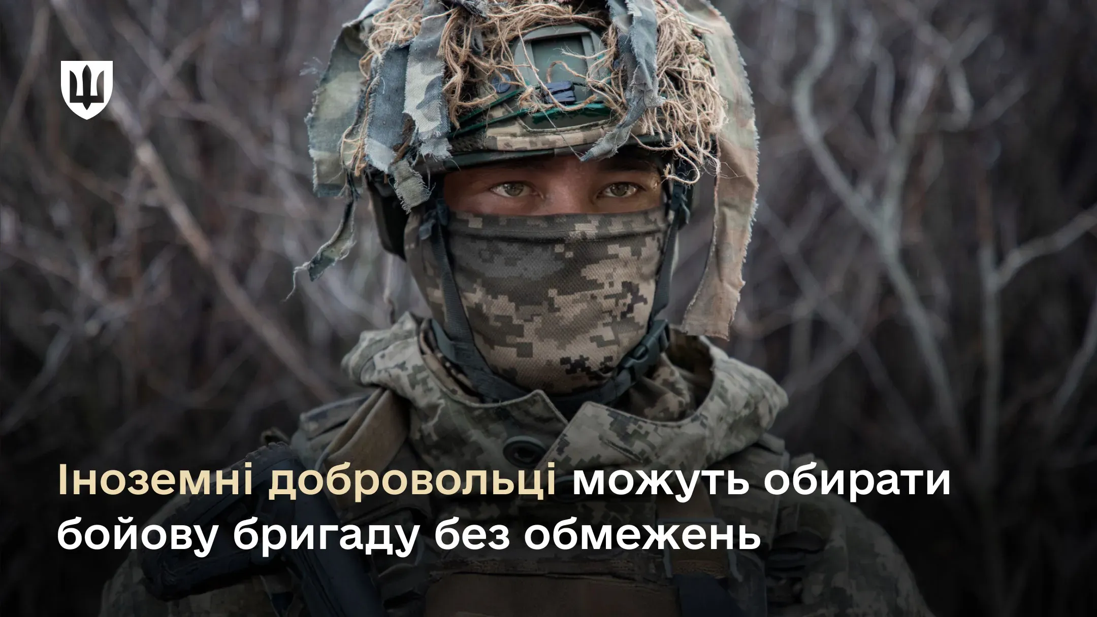 Іноземні добровольці матимуть ширші можливості для проходження служби - включно з правом обирати бойову бригаду, напрямок та специфіку застосування, відповідно до підготовки та побажань