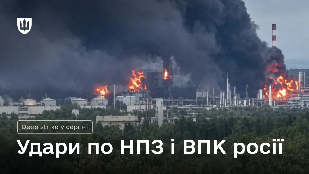 Пожежа та густий чорний дим над територією НПЗ «Лукойл-Нижегороднефтеоргсинтез»