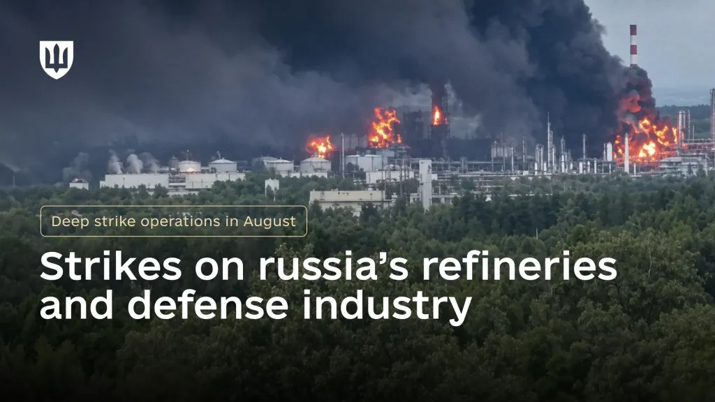 Fire and thick black smoke over the LUKOIL-Nizhegorodnefteorgsintez refinery