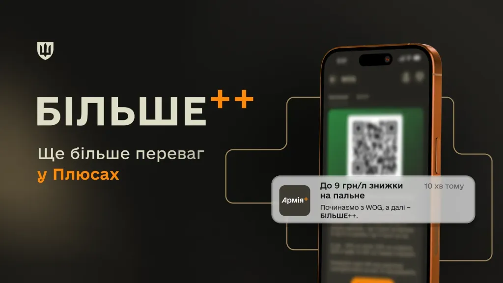Застосунок Армія+ з програмою Плюси із знижками для захисників і захисників
