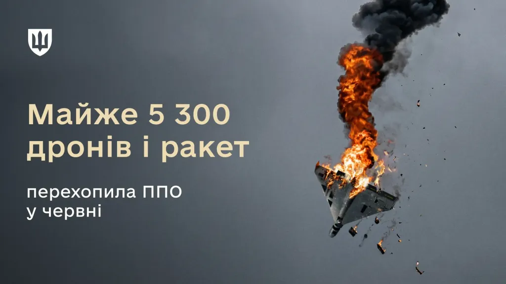 Збитий українською ППО російський дрон Шахед