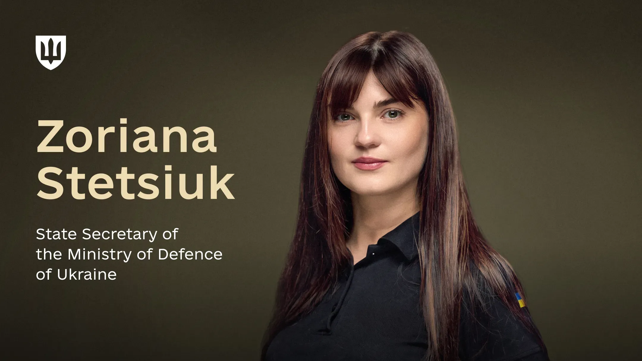 Zoriana Stetsiuk, State Secretary of the Ministry of Defence of Ukraine