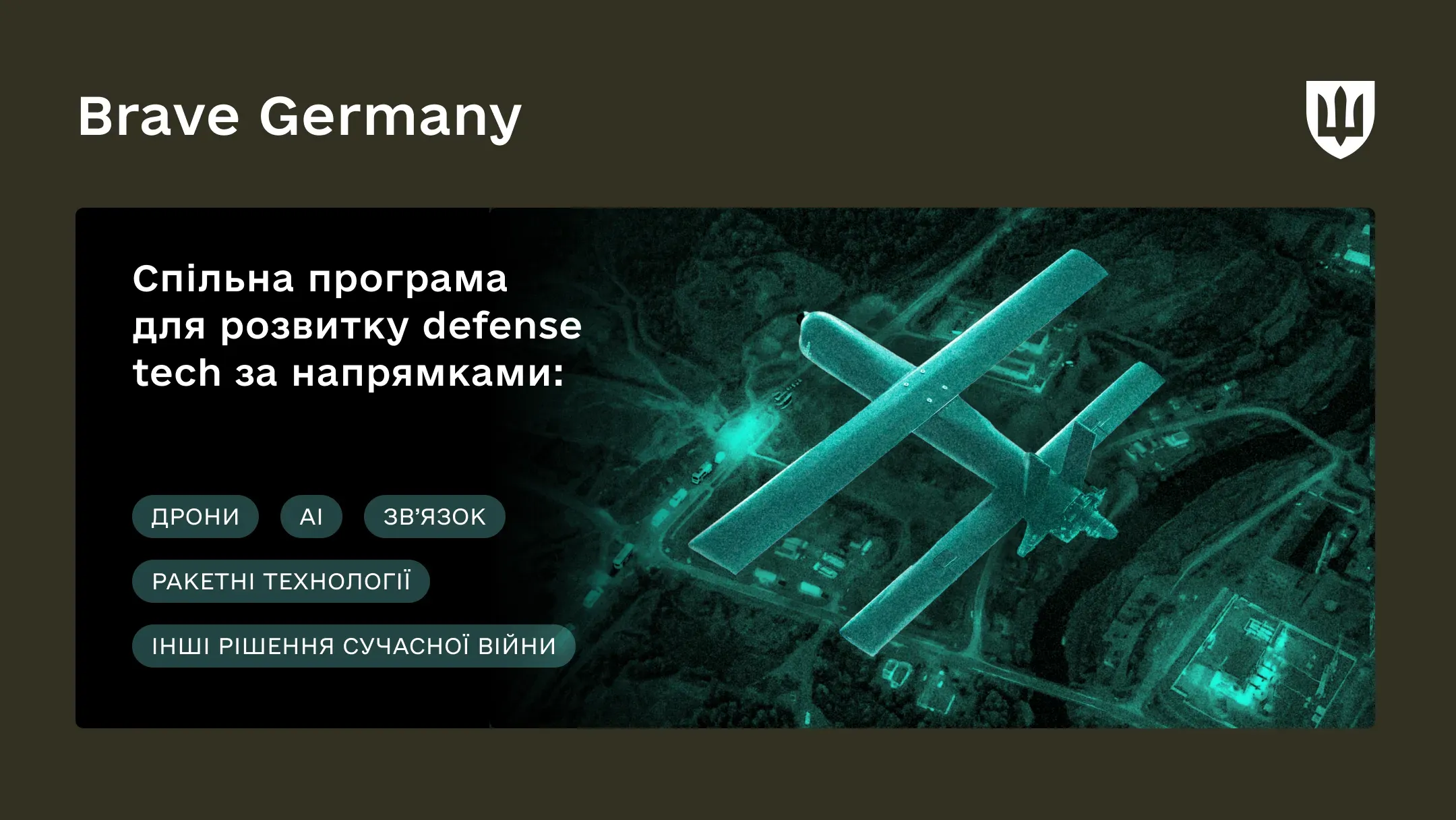 Інфографіка з заголовком «Brave Germany» 