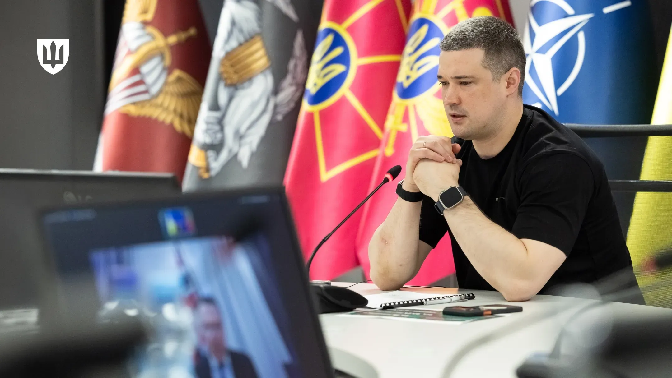 Михайло Федоров під час розмови з норвезьким колегою