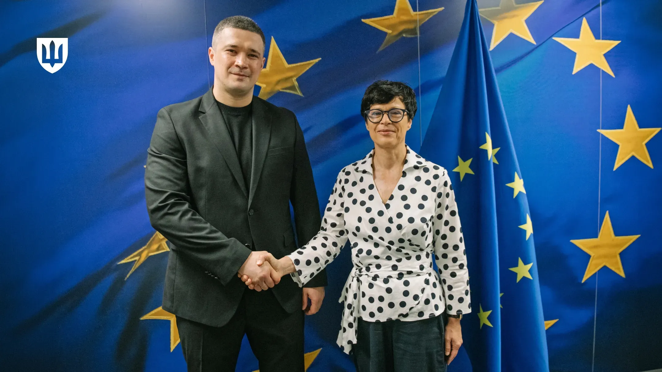 Михайло Федоров під час зустрічі з Комісаркою ЄС з питань розширення Мартою Кос