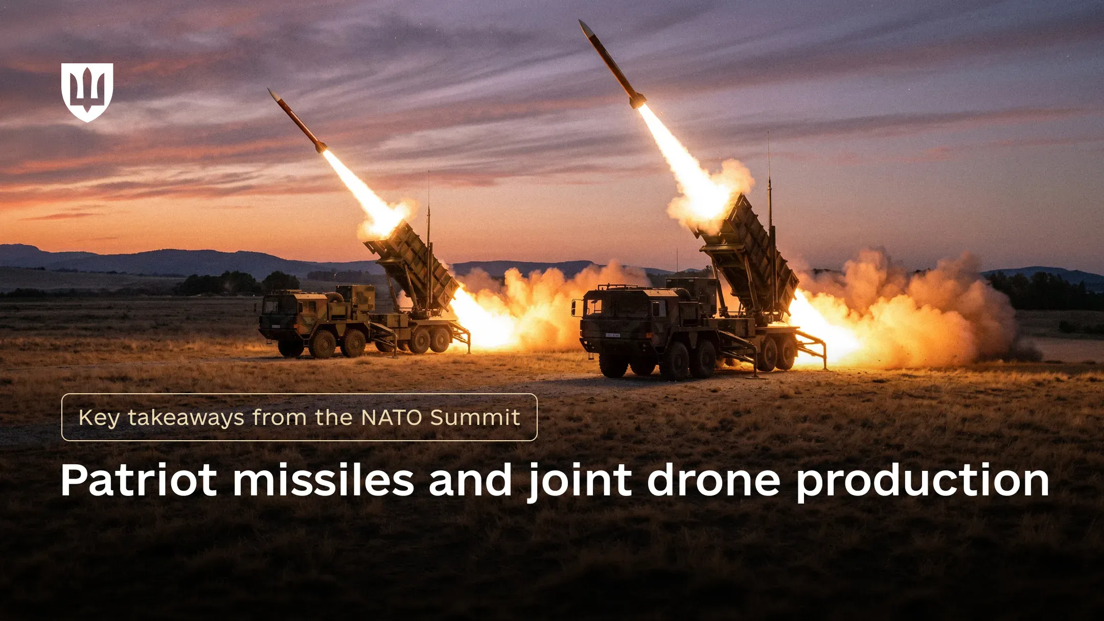 Patriot missile launchers fire missiles during a training exercise at a training range
