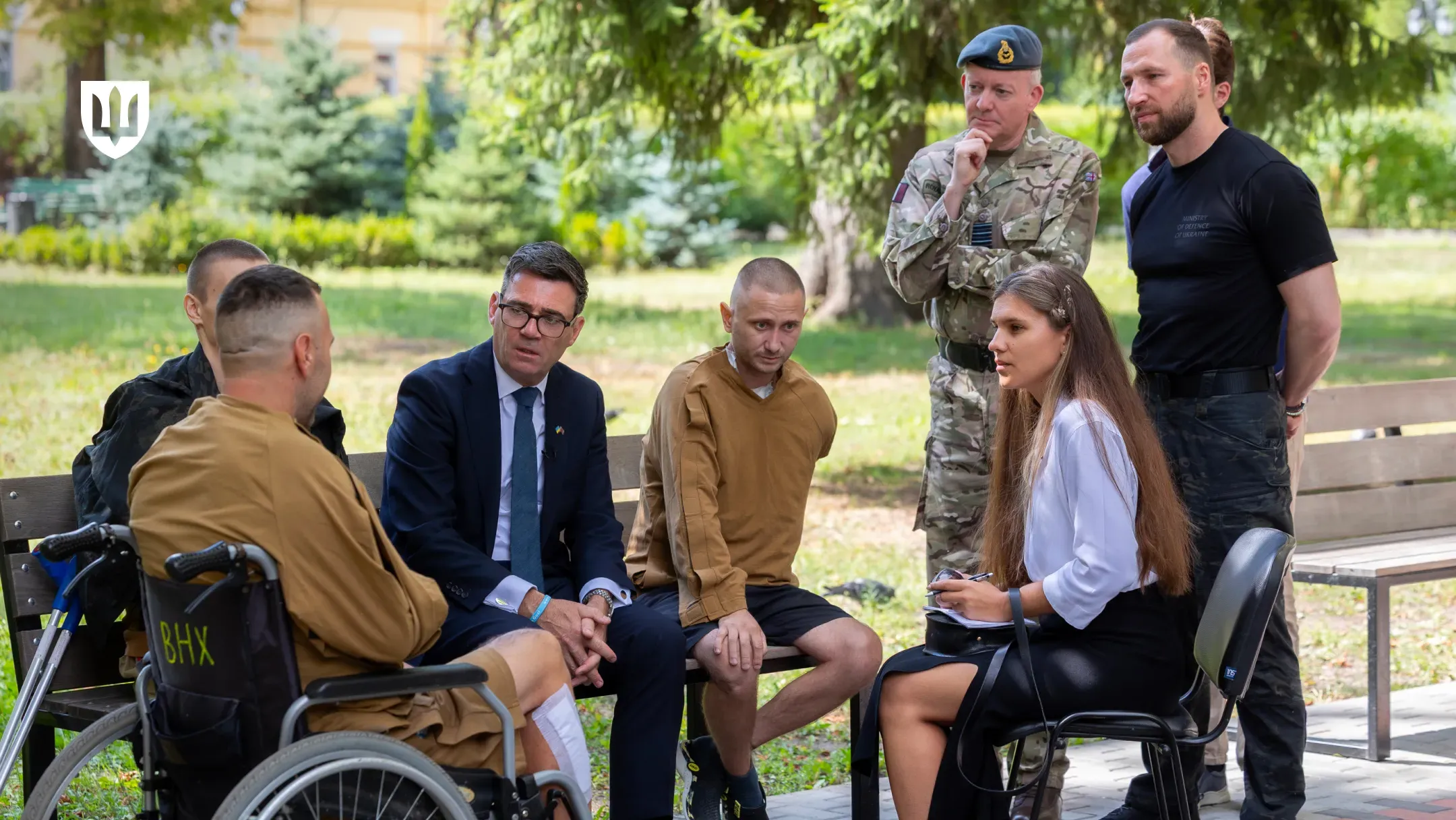 The Minister of Defence of Ukraine and UK Prime Minister Andy Burnham spoke with wounded defenders