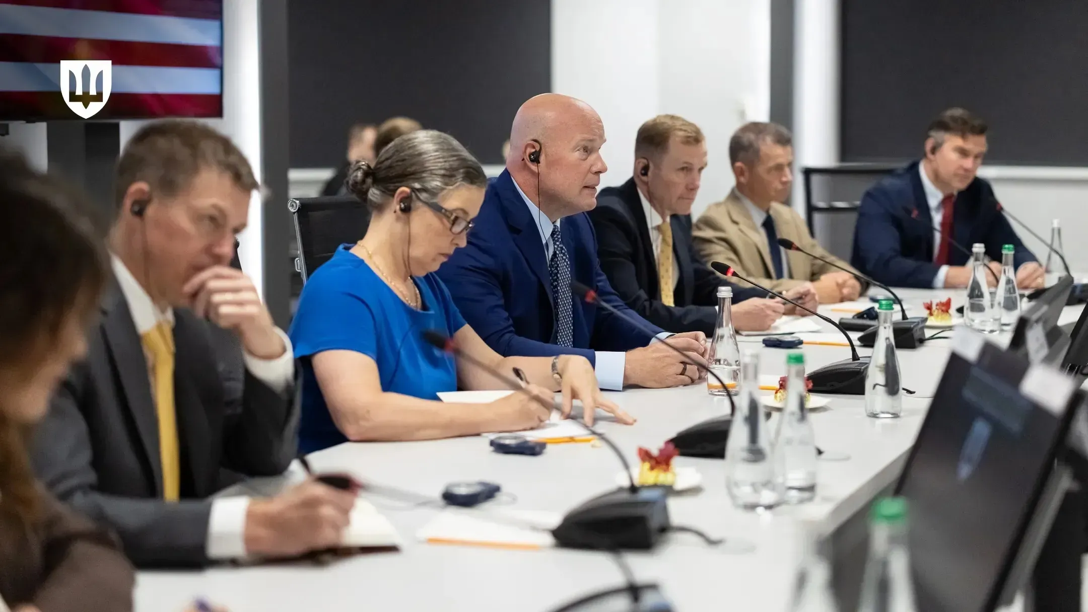 US Permanent Representative to NATO Matthew Whitaker and the American delegation
