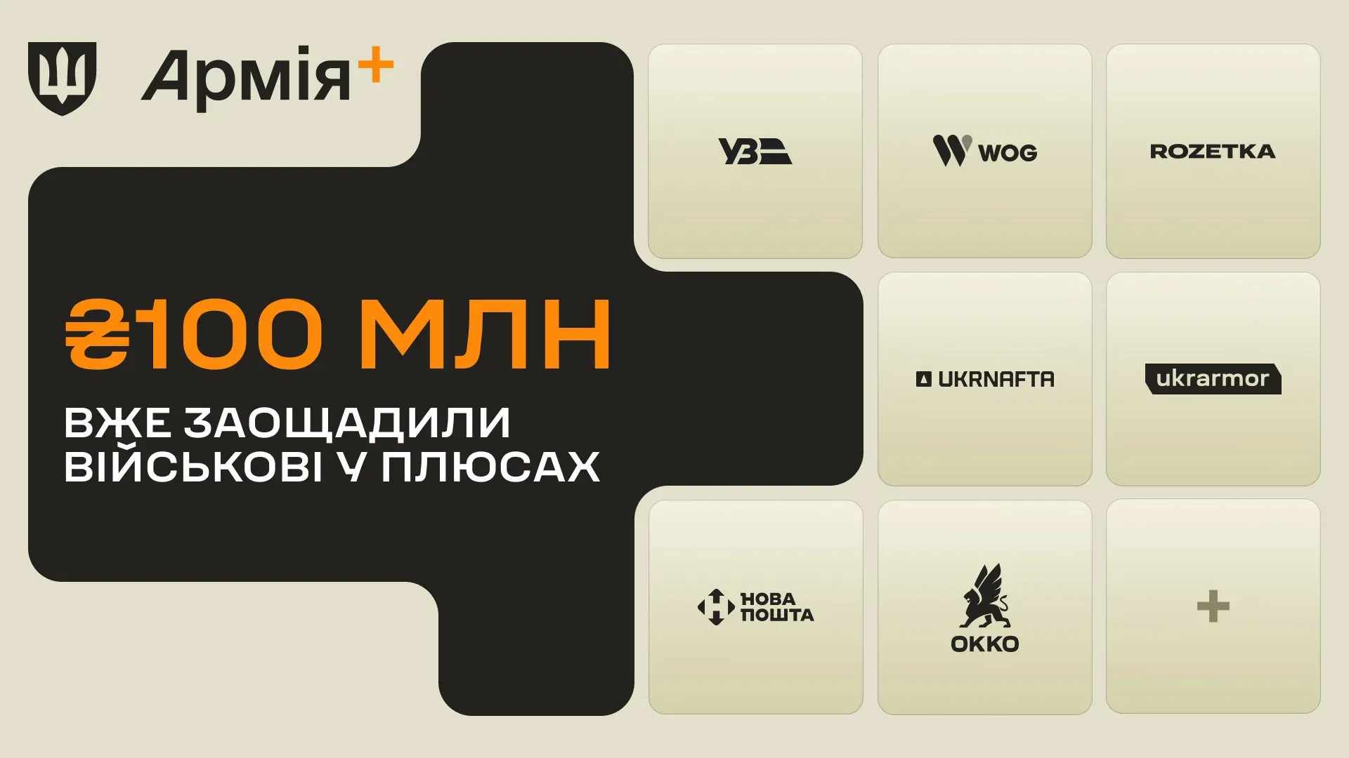Пропозиції Плюсів заощадили вже 100 мільйонів гривень військовим