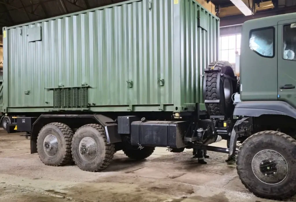 The Ministry of Defence has adopted a mobile laundry and shower complex