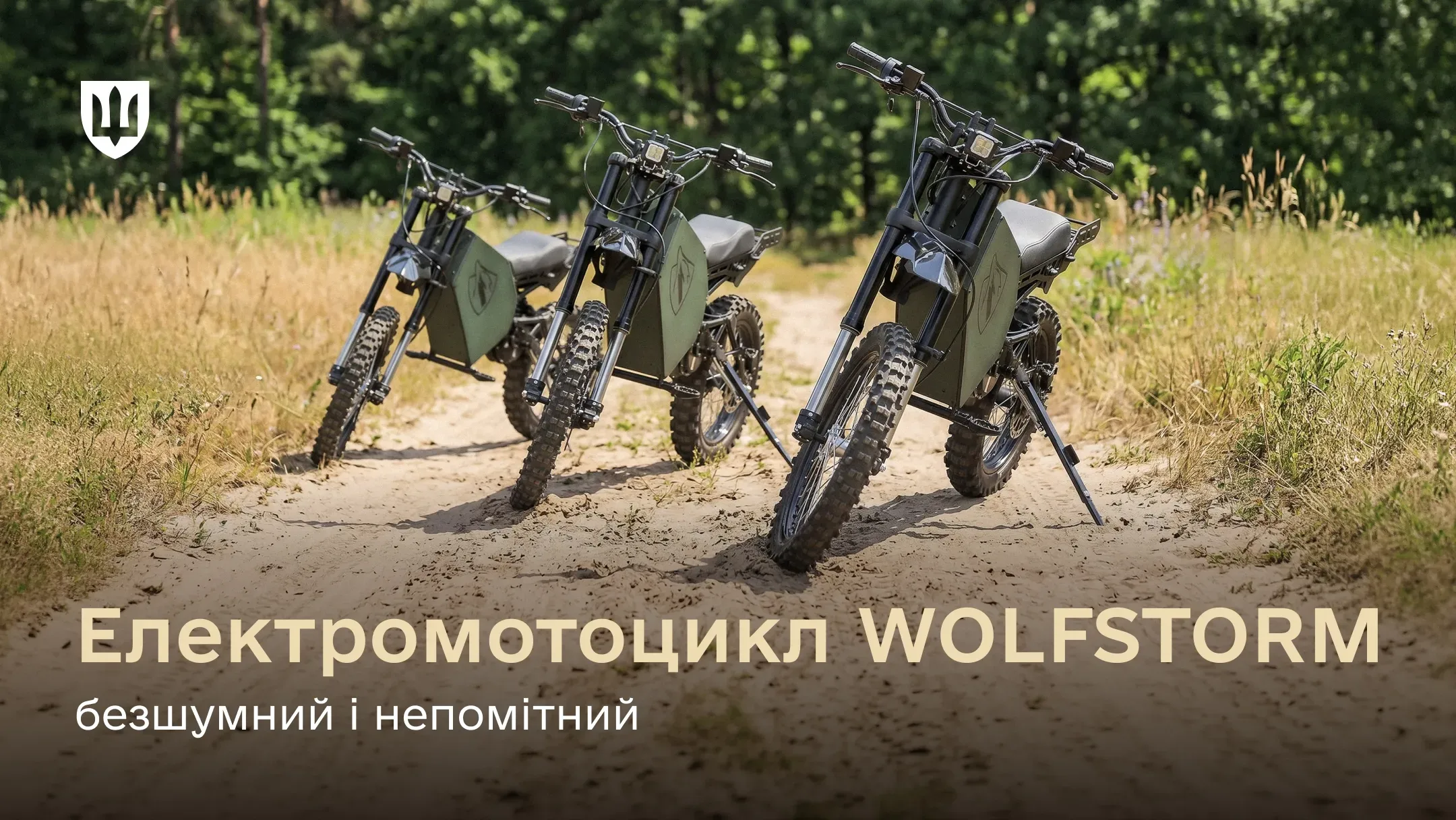 Три українські електромотоцикли WOLFSTORM