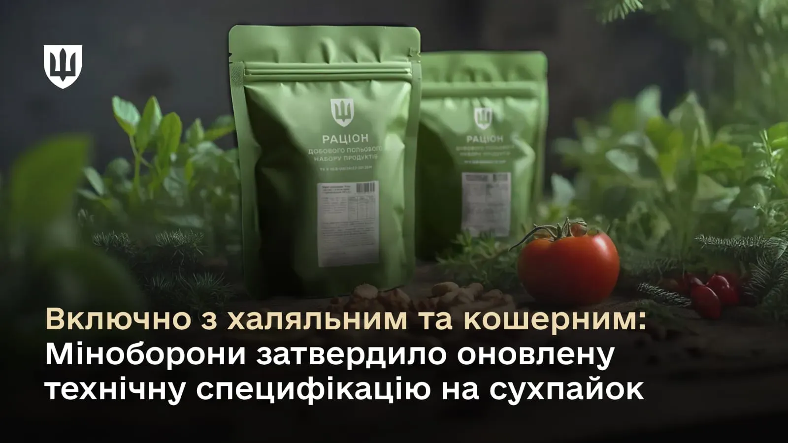 Включно з халяльним та кошерним: Міноборони затвердило оновлену технічну специфікацію на сухпайок